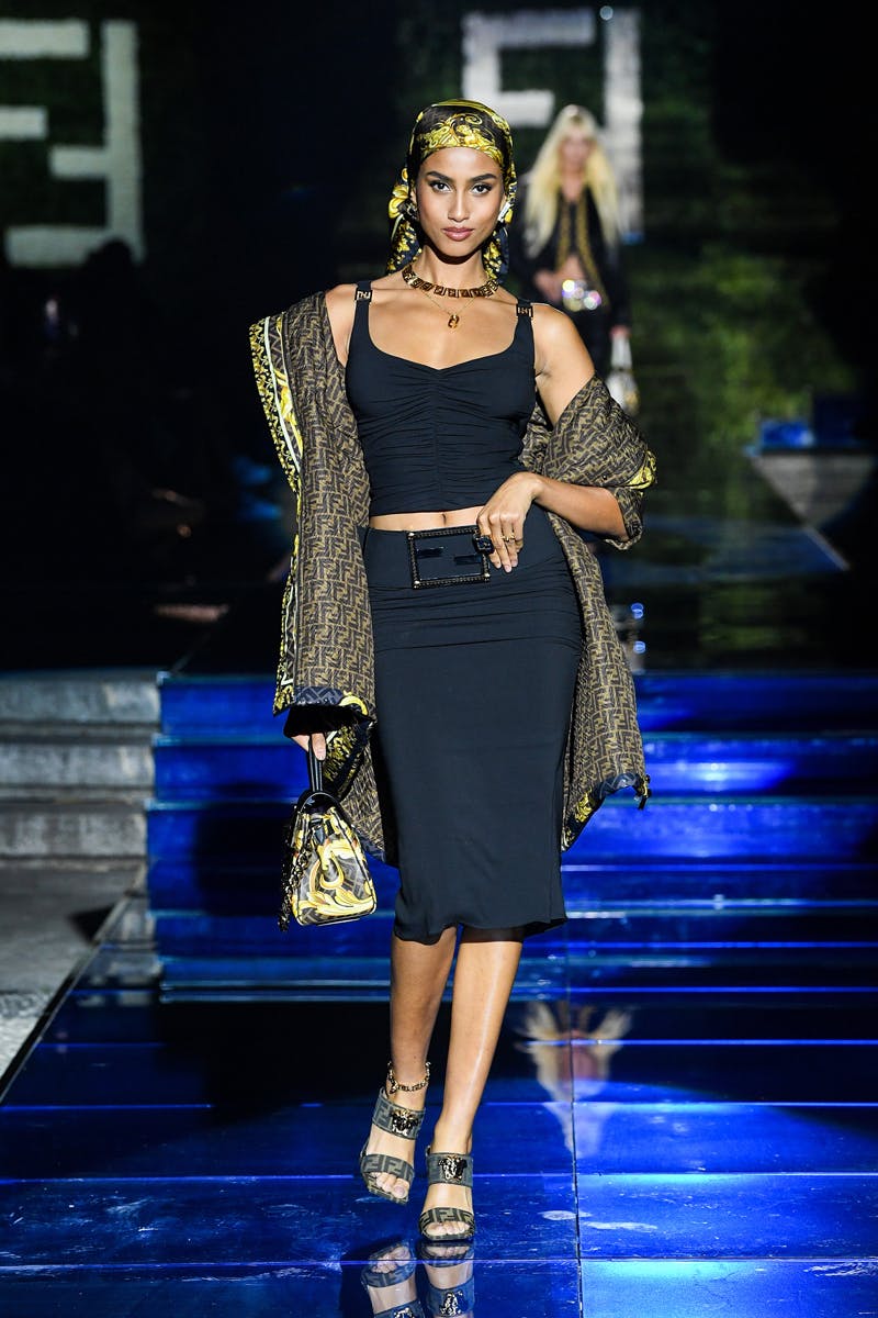 fendi versace fendace collab kim jones donatella swap collection watch lookbook runway milan