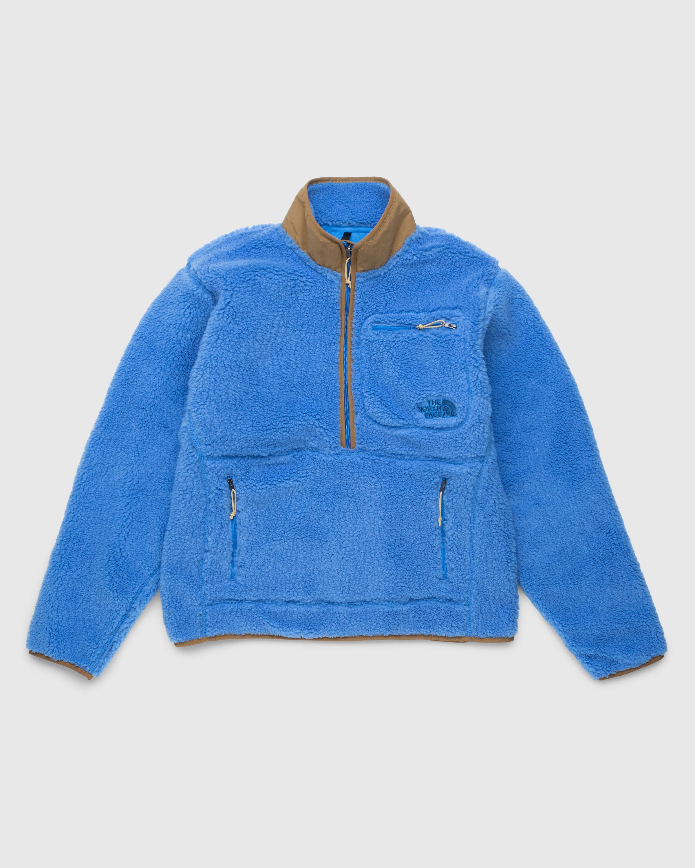 The North Face - Extreme Pile Pullover Super Sonic Blue/Utility Brown - Clothing - Blue - Image 1