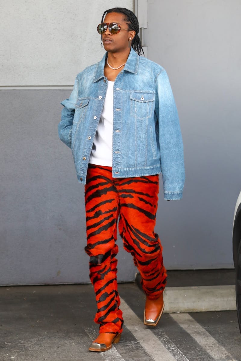 A$AP Rocky seen wearing a stylish outfit