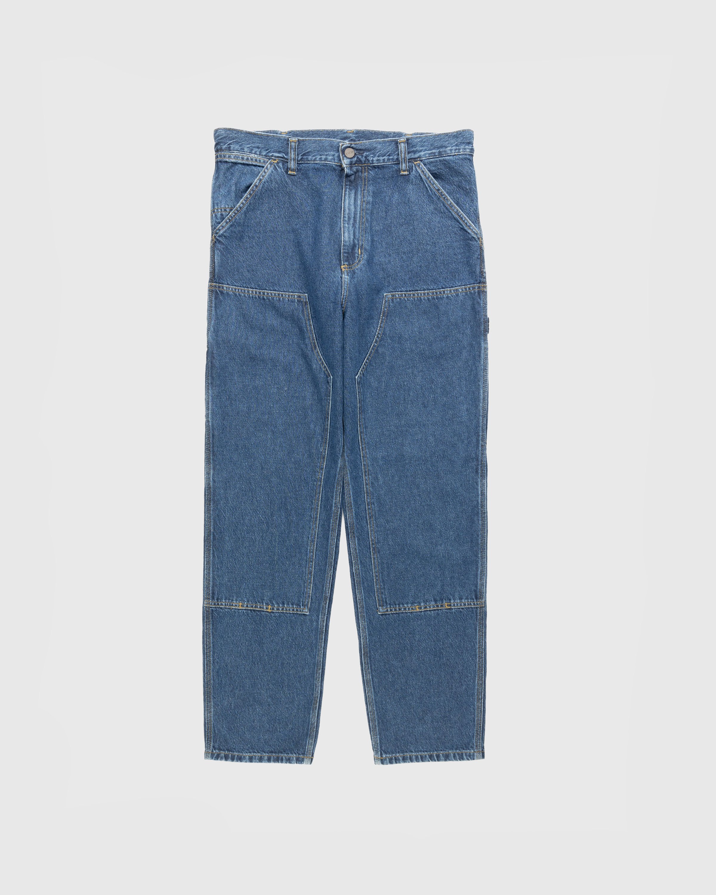 Carhartt WIP - Double Knee Pant Blue - Clothing - Blue - Image 1
