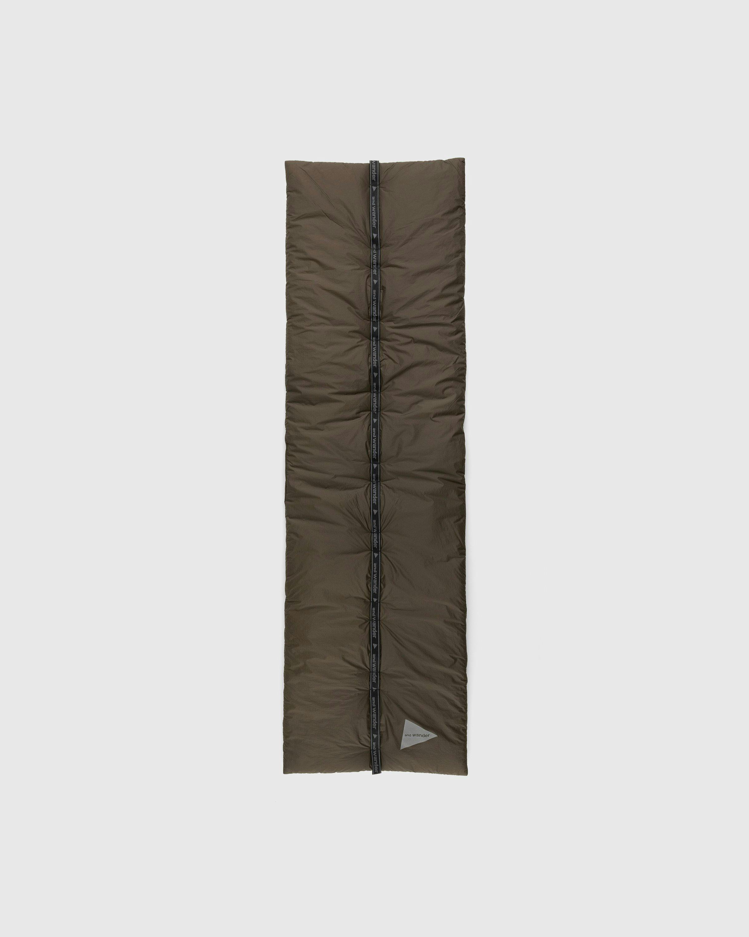 And Wander - Primaloft Rip Muffler Khaki - Accessories - Green - Image 1