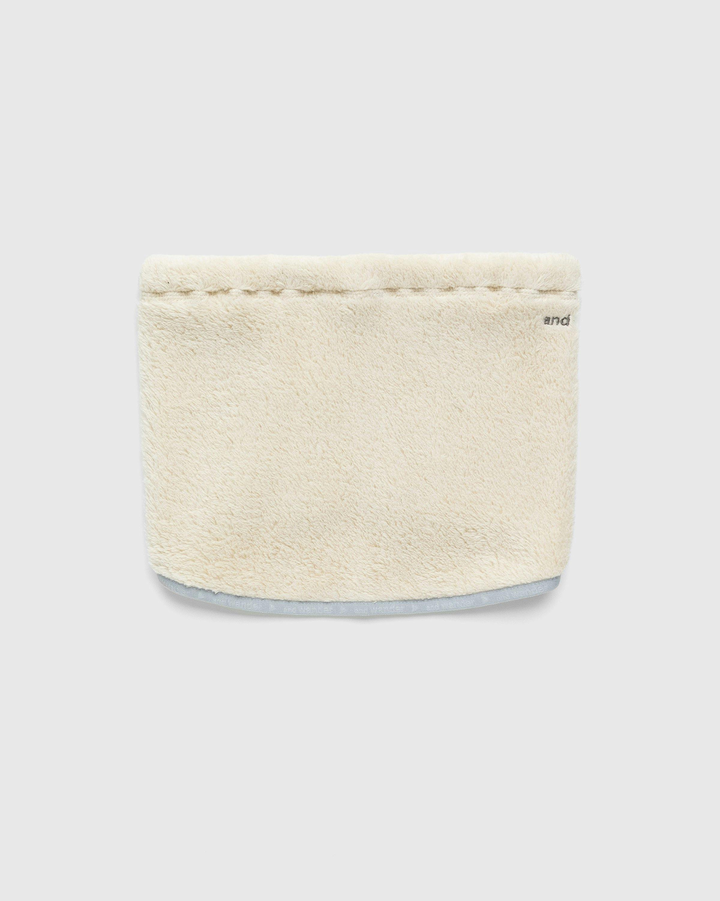 And Wander - High Loft Fleece Neck Warmer Off White - Accessories - Beige - Image 1