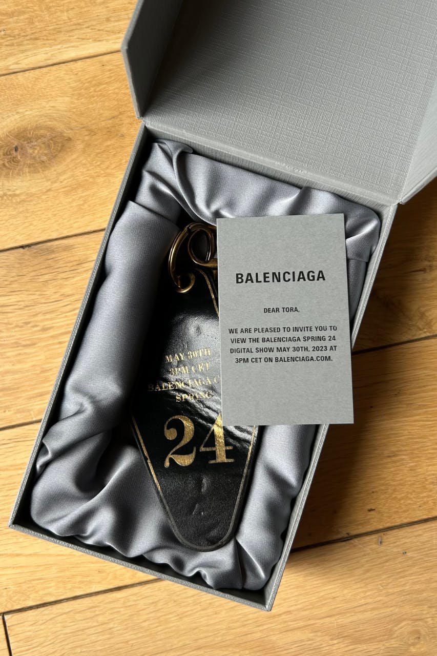 Balenciaga's Digital Spring 2024 Show Has a Physical Invite