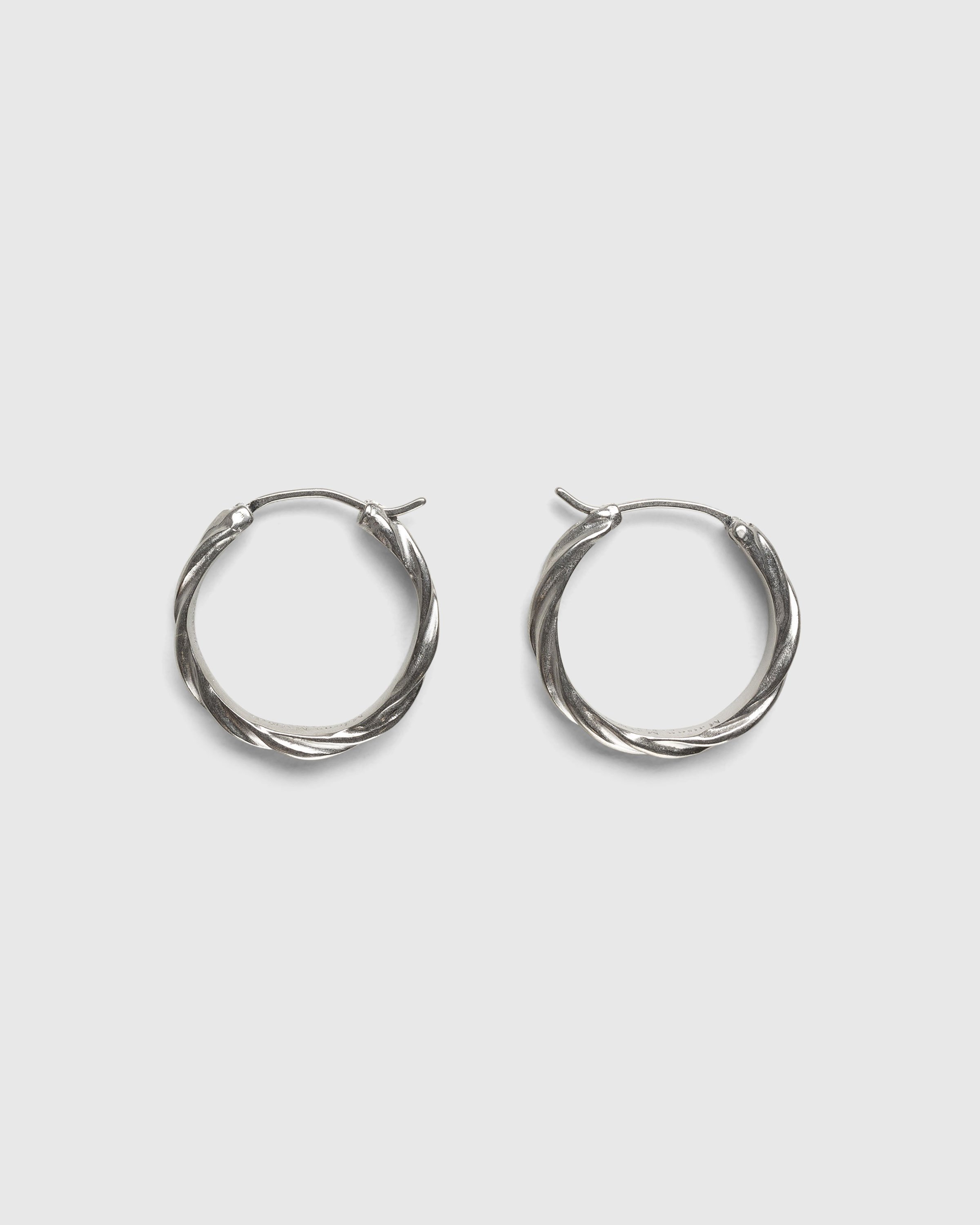 Maison Margiela - Timeless Hoop Earrings Silver - Accessories - Silver - Image 1