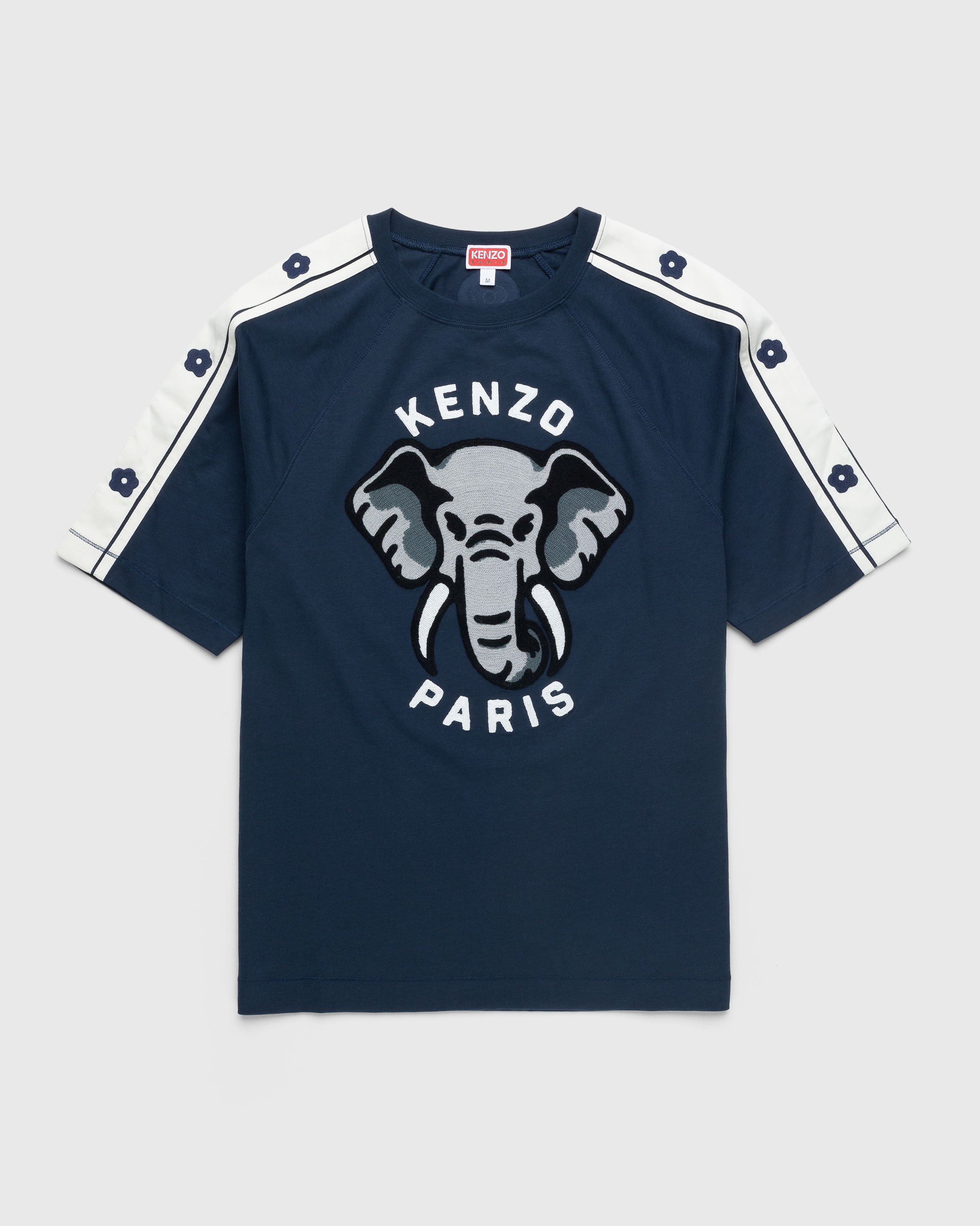 Kenzo - KENZO Elephant Fitted T-Shirt Midnight Blue - Clothing - Blue - Image 1