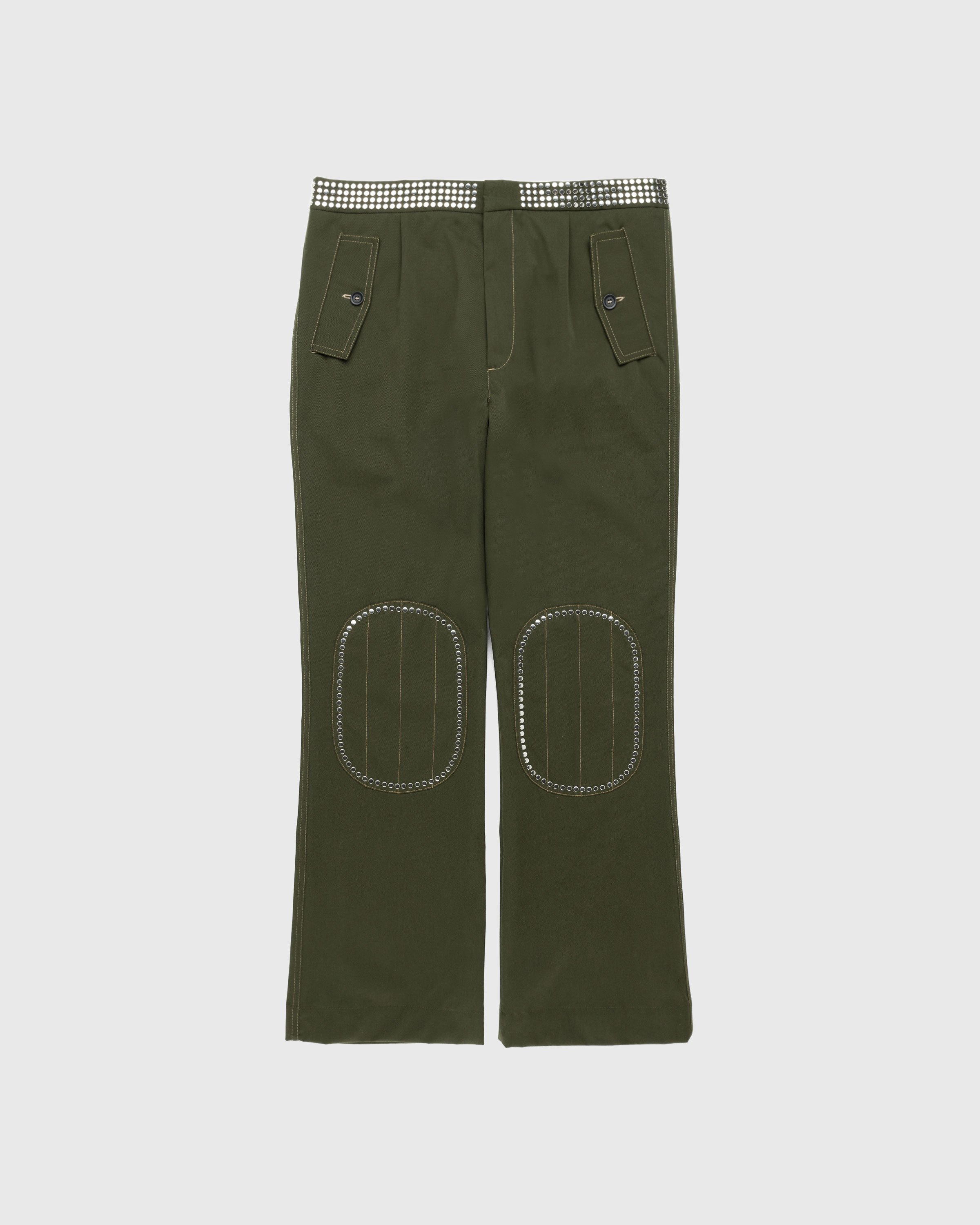 Wales Bonner - Tomorrow Trousers - Clothing - Green - Image 1