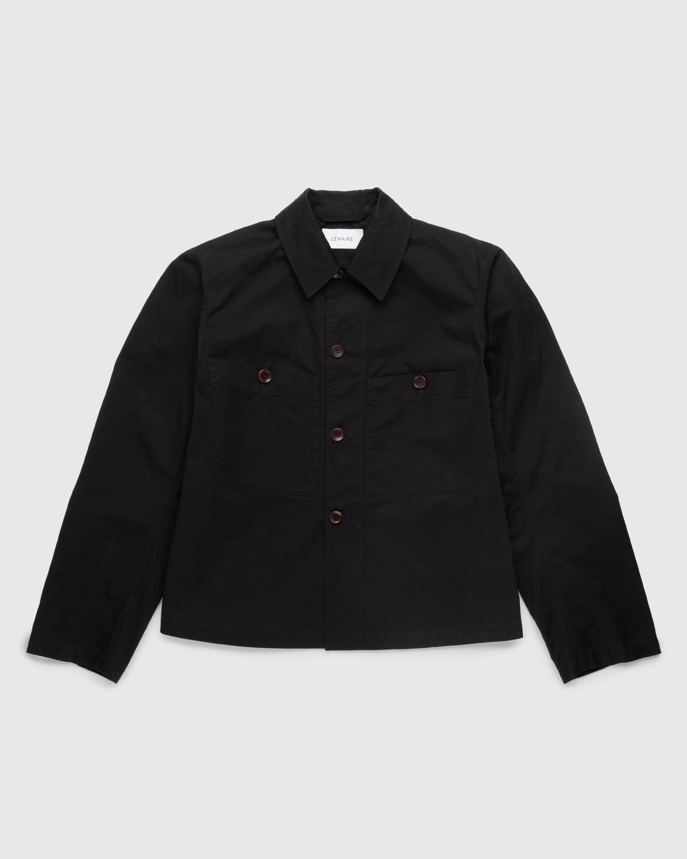 Lemaire - Military Overshirt Black - Clothing - Black - Image 1