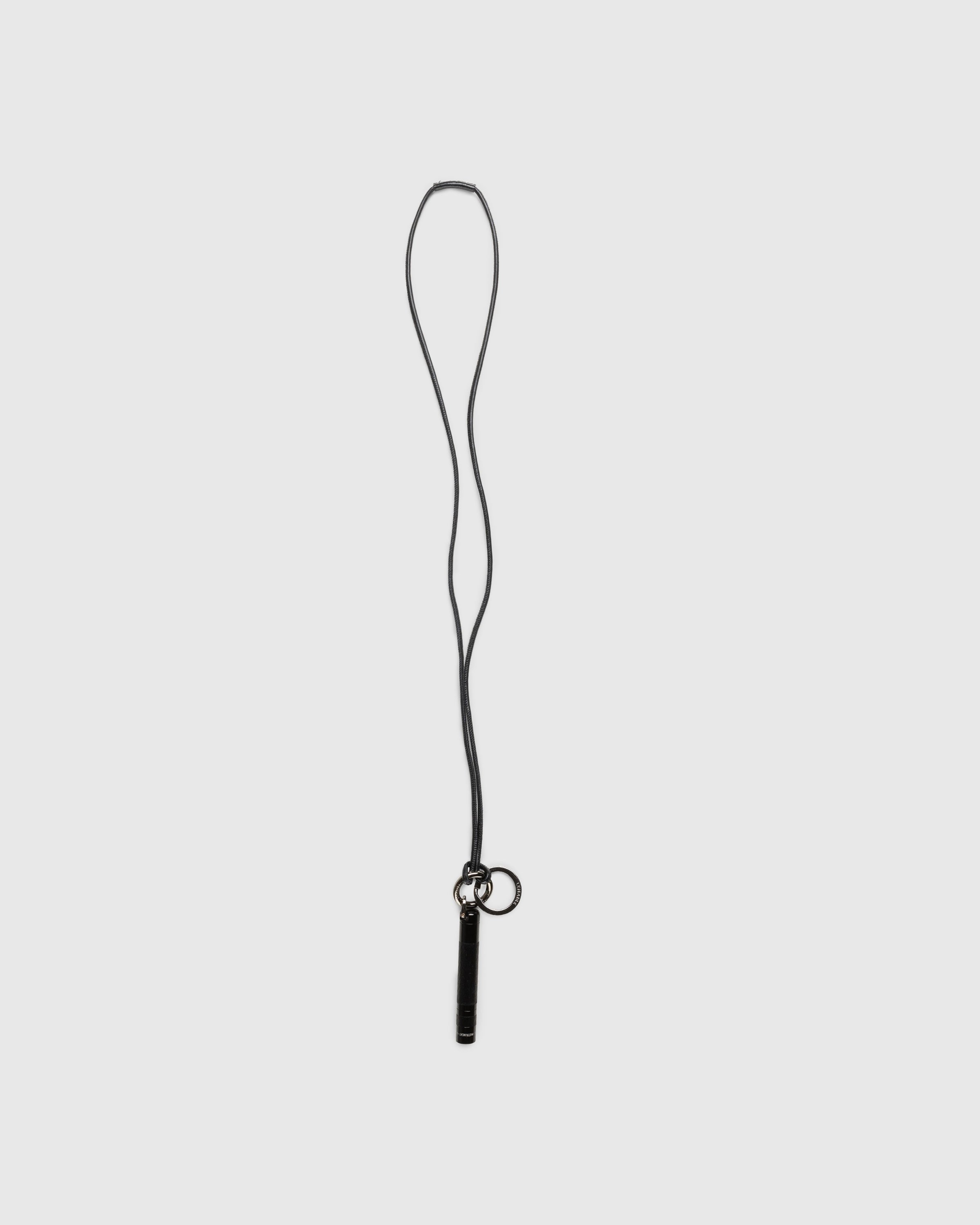 Lemaire - Maglite Leather Necklace Black - Accessories - Black - Image 1