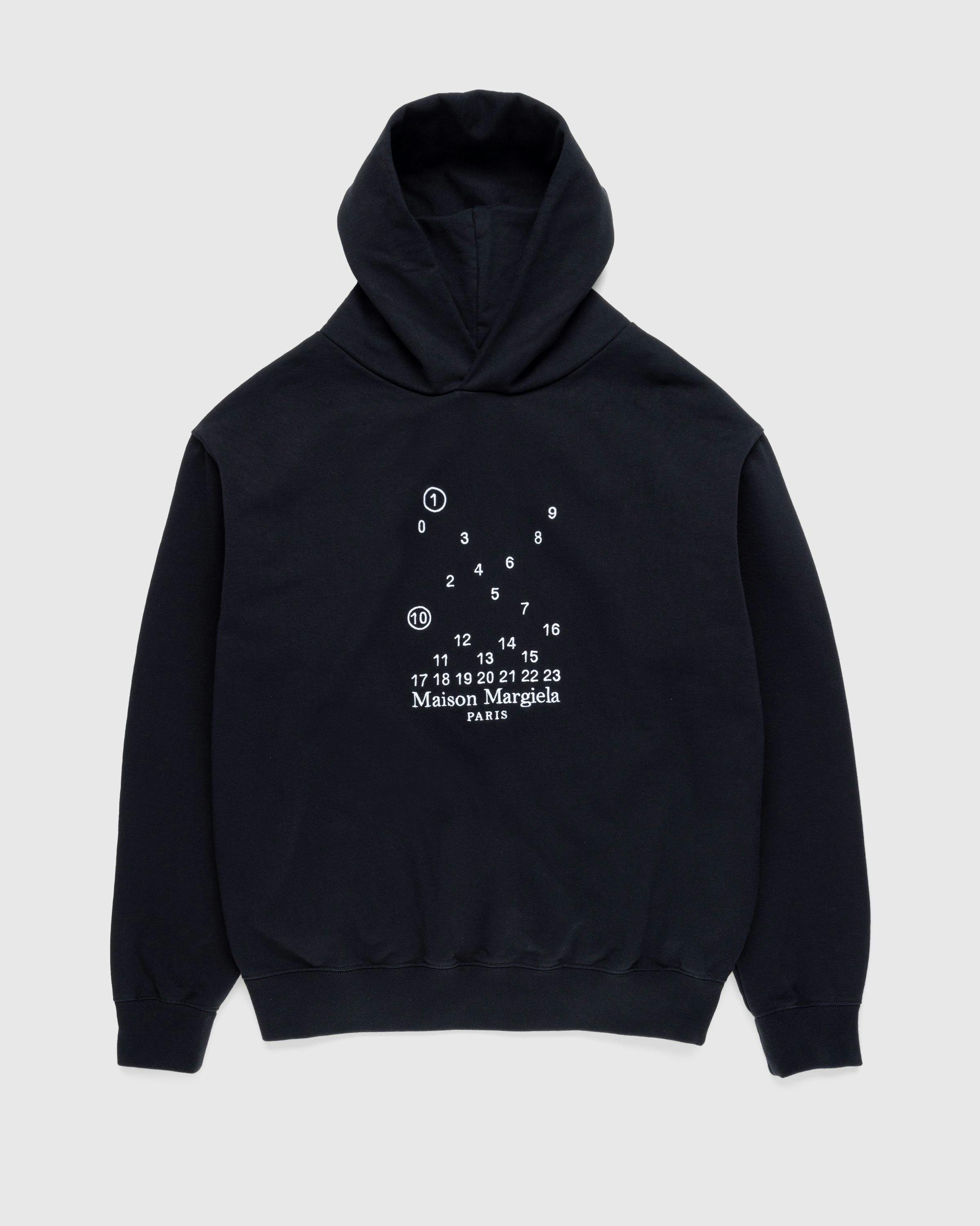 Maison Margiela - Numerical Logo Hoodie Black - Clothing - Black - Image 1