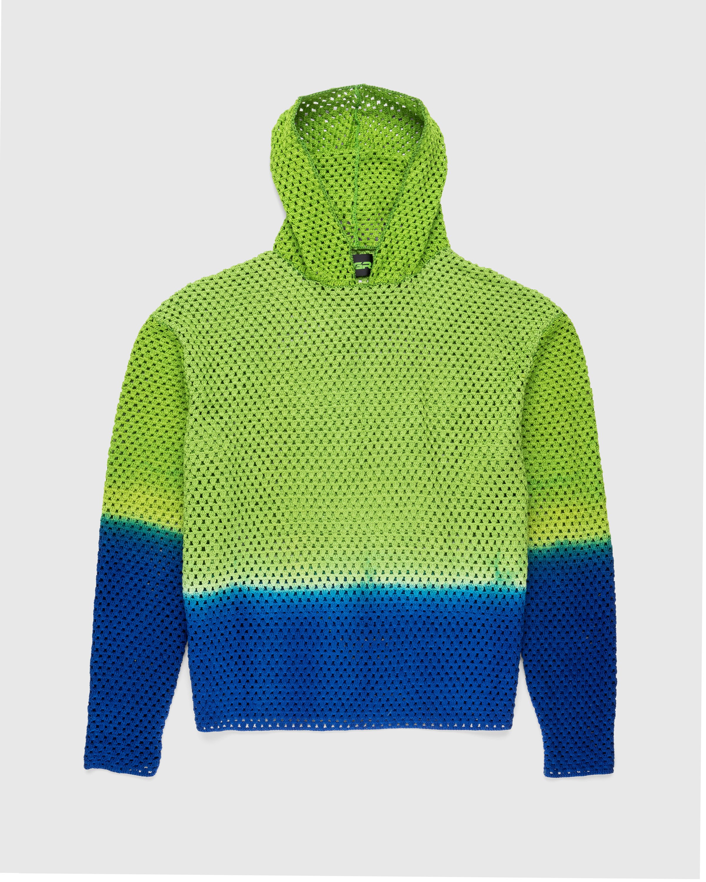 AGR - Balance + Growth Crochet Hoodie Green/Blue - Clothing - Green - Image 1
