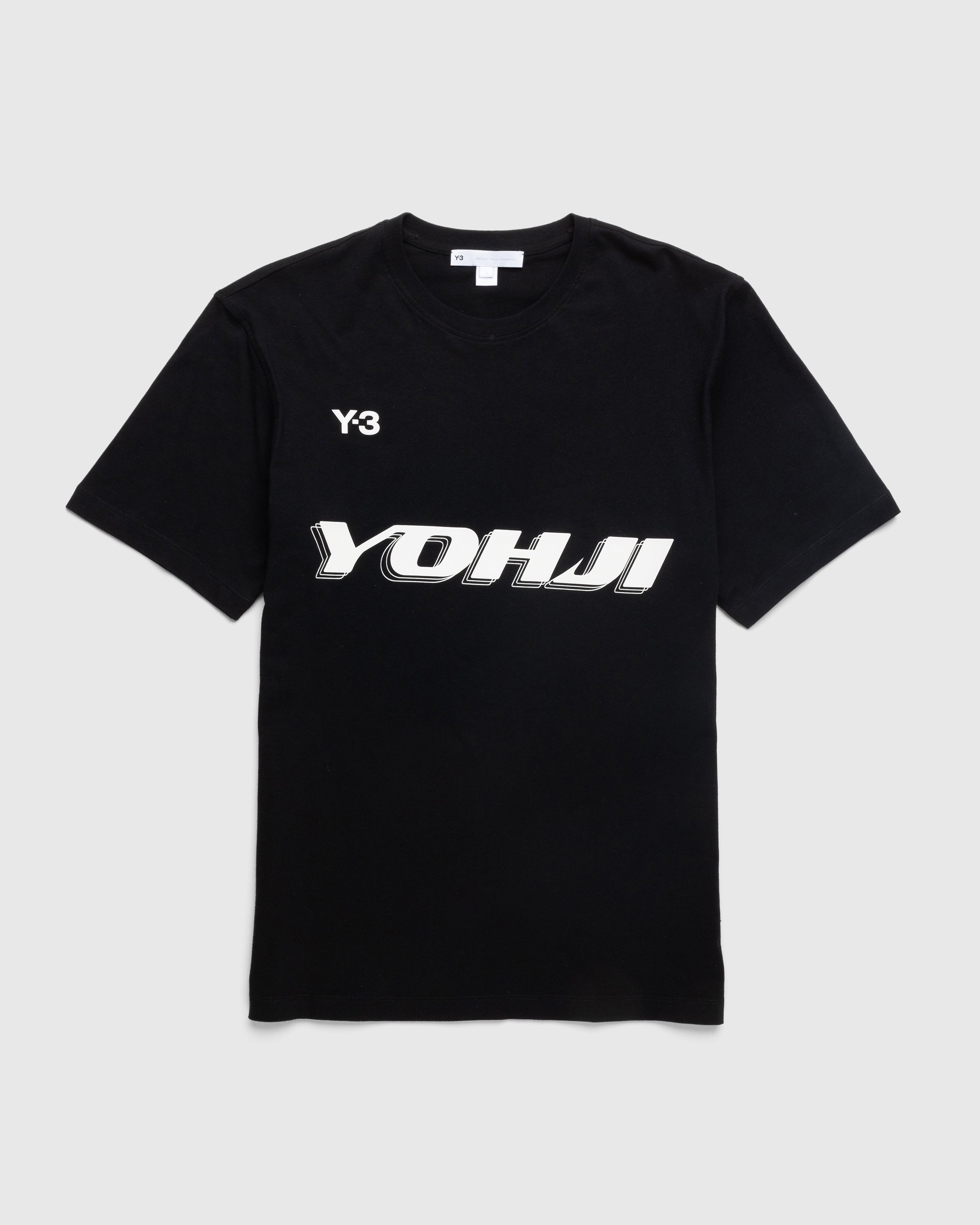 Y-3 - GFX SS T-Shirt - Clothing - Black - Image 1