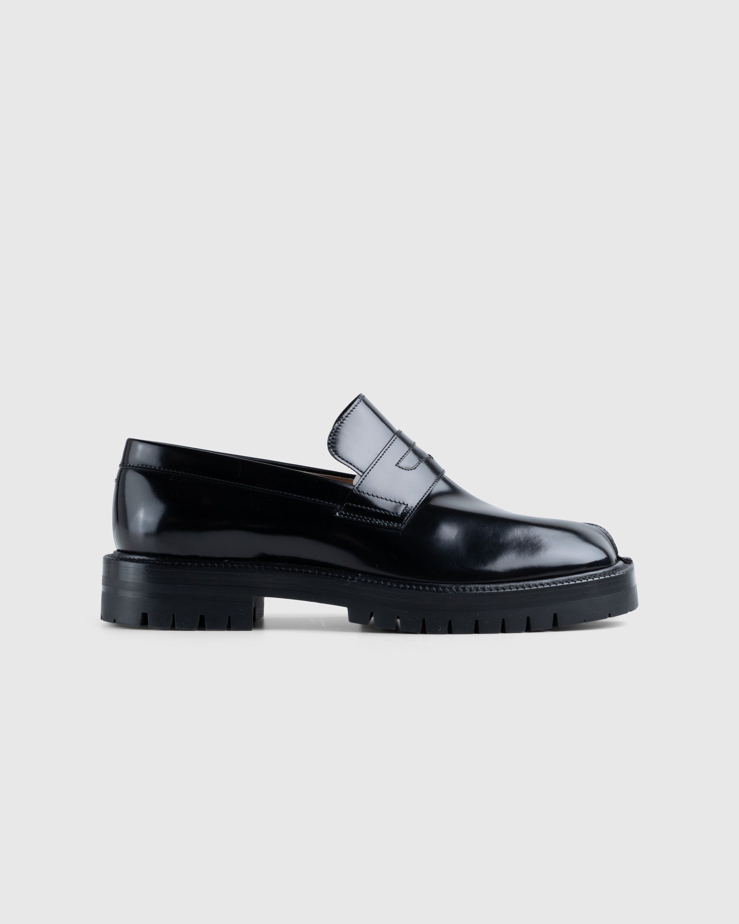 Maison Margiela - Leather Tabi Loafers Black - Footwear - Black - Image 1