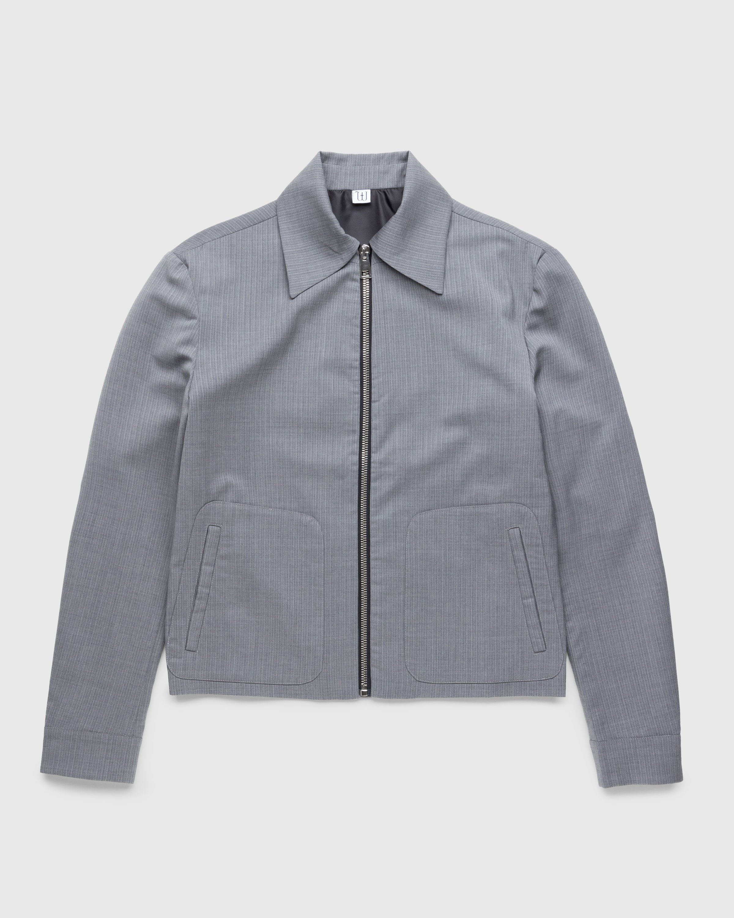 Winnie New York - Classic Zip-Up Jacket Grey - Clothing - Grey - Image 1