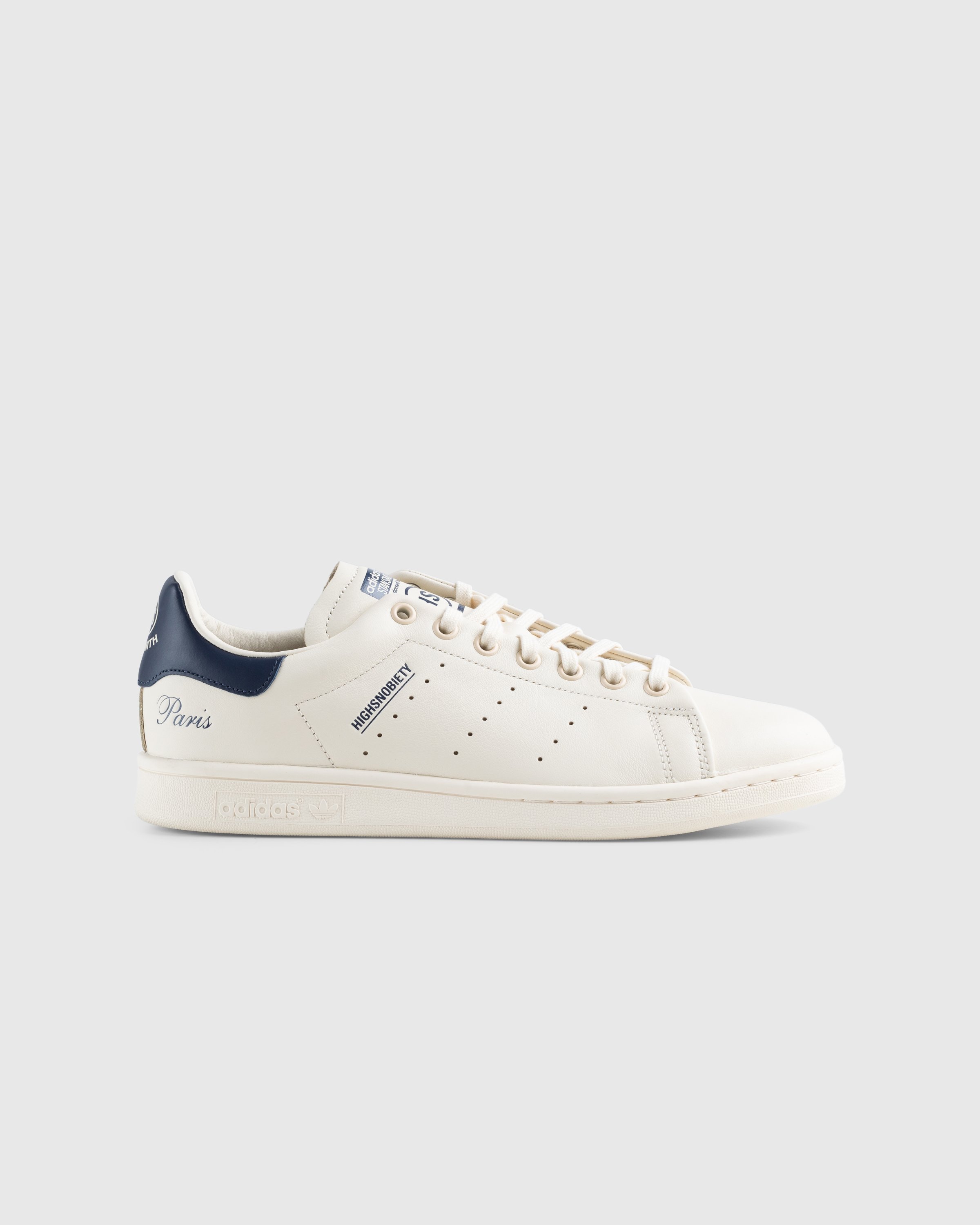Adidas x Highsnobiety - Not In Paris Stan Smith Cream/Blue - Footwear - Beige - Image 1