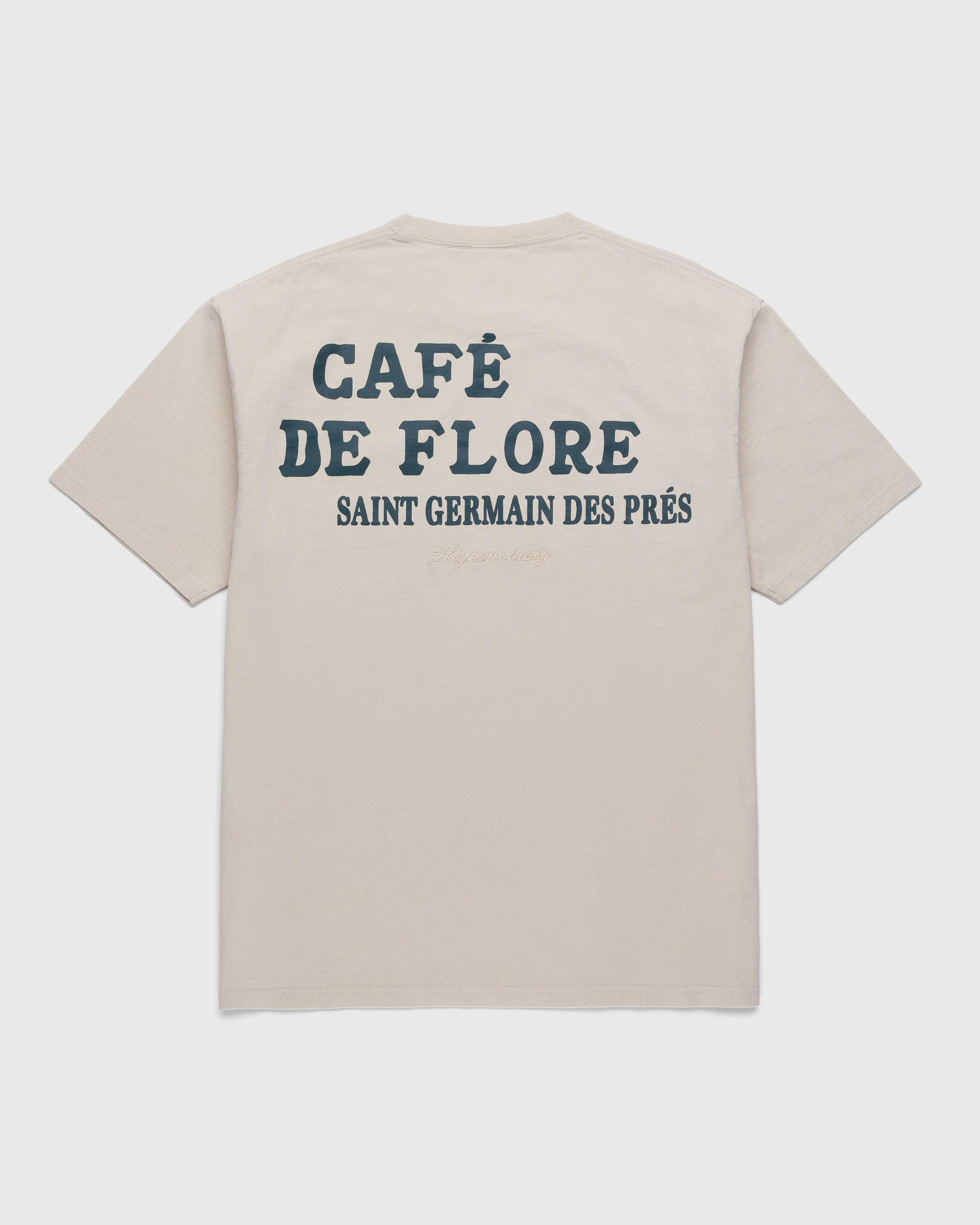 Café de Flore x Highsnobiety - Short Sleeve T-Shirt Eggshell - Clothing - Beige - Image 1