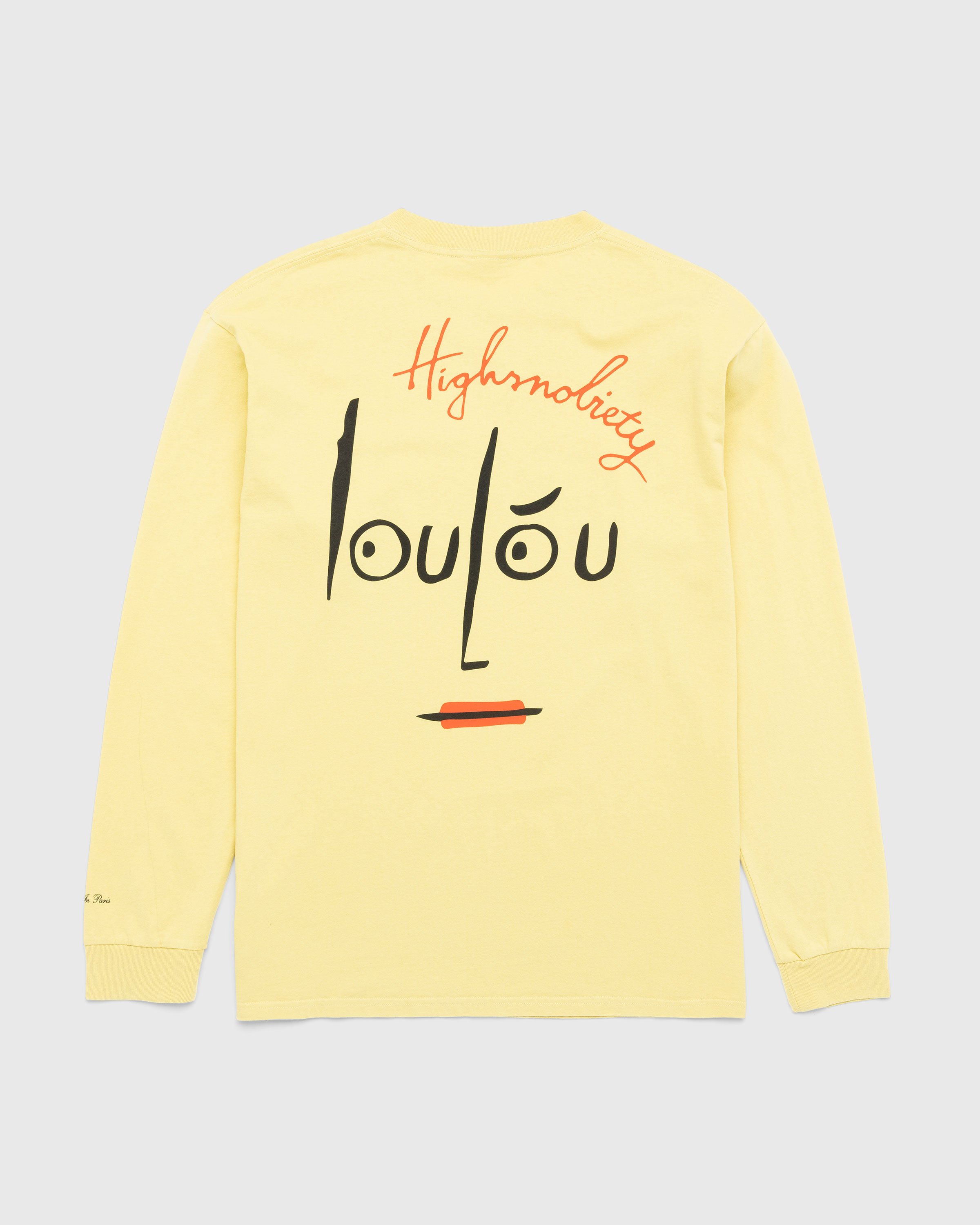 Loulou Paris x Highsnobiety - Long Sleeve T-Shirt Lemon - Clothing - Yellow - Image 1