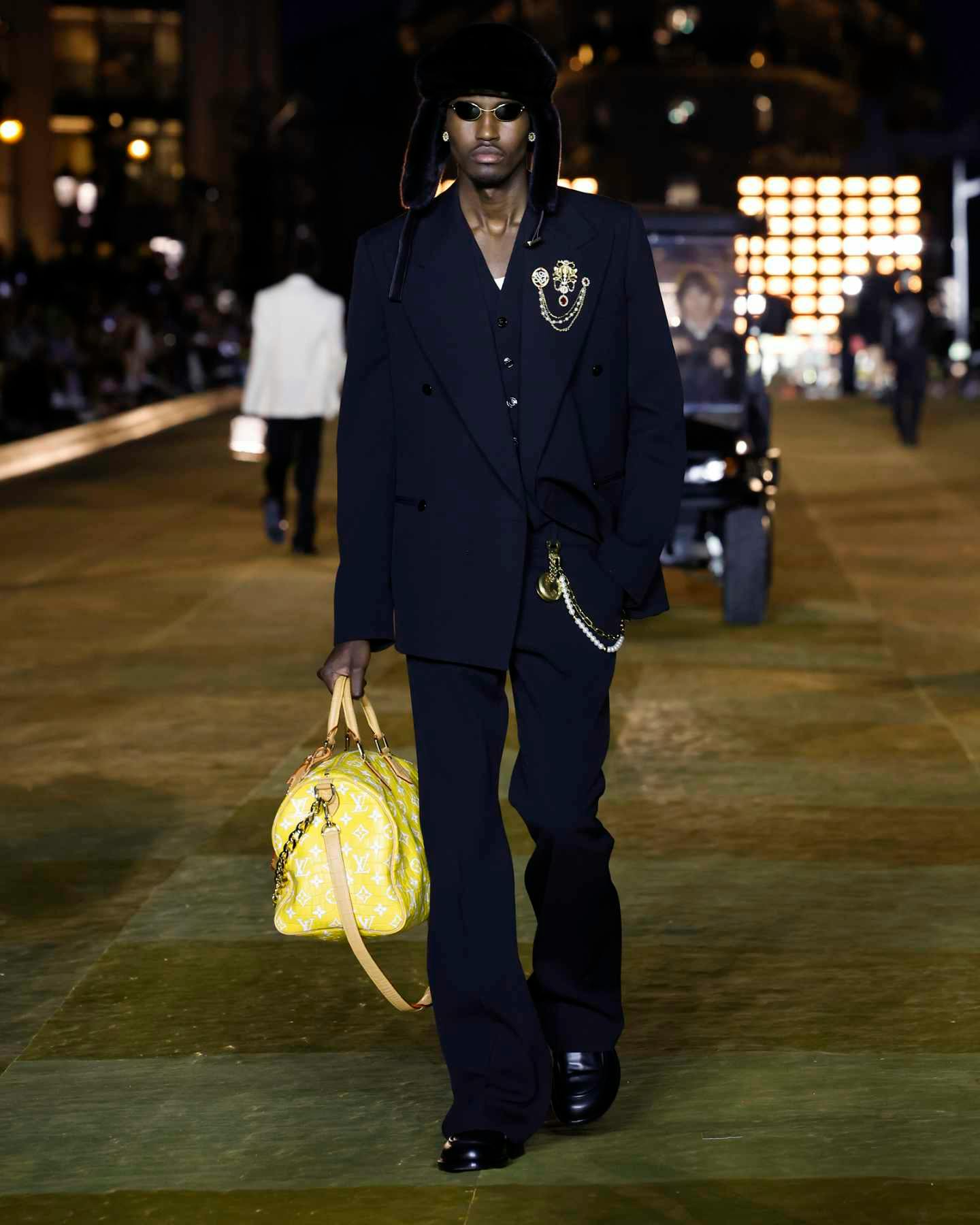 Pharrell Accessorizes With $1 Million Louis Vuitton Bag on Front