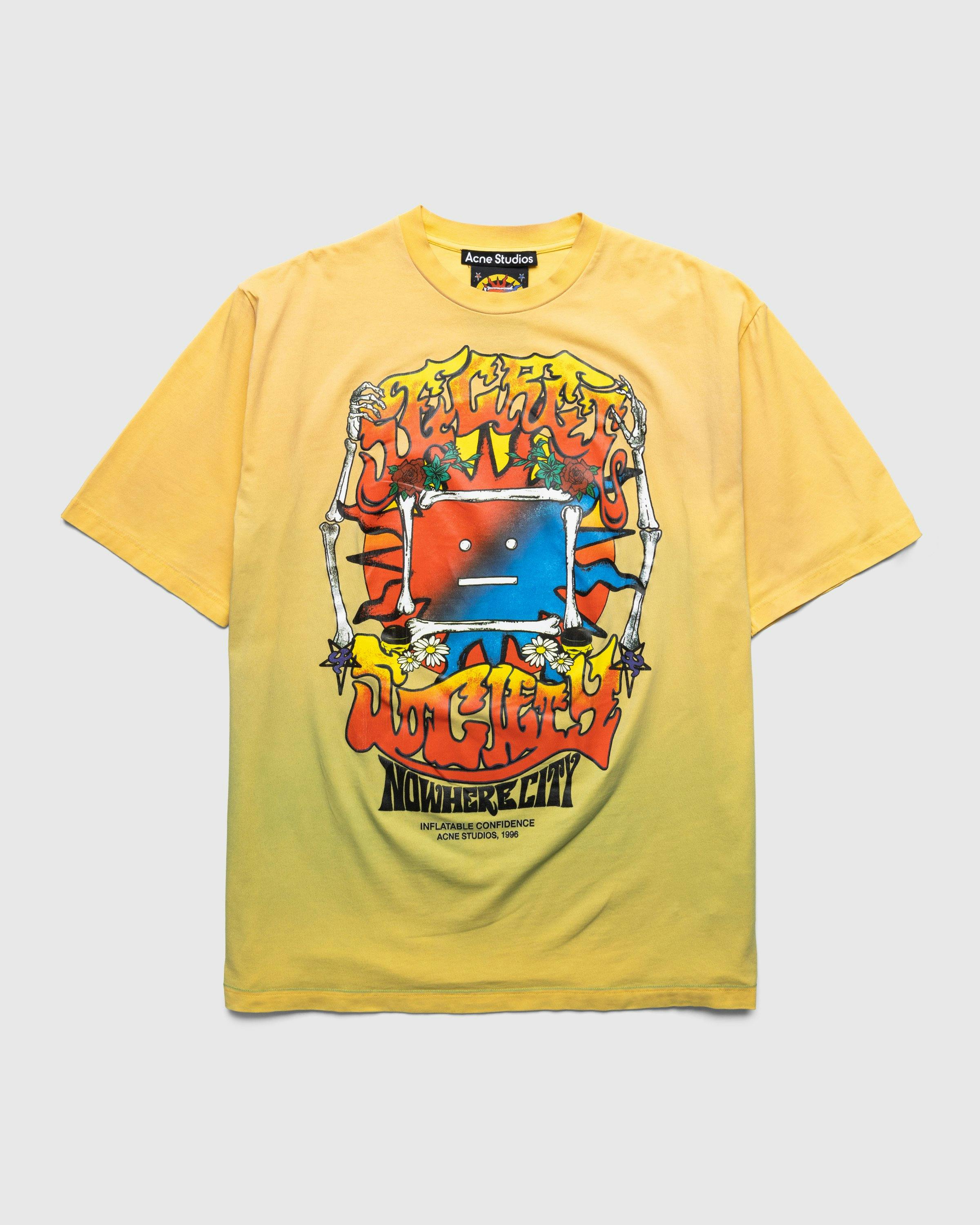 Acne Studios - Cracked Print T-Shirt Multi - Clothing - Multi - Image 1