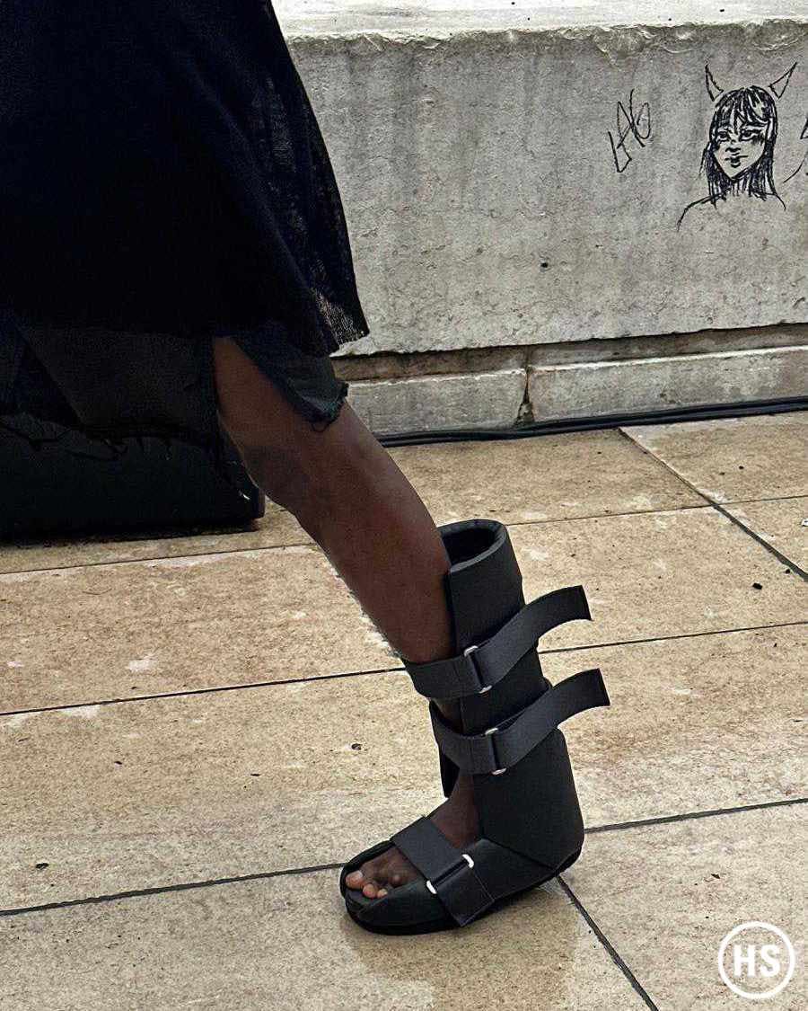 Rick Owens' SS24 Footwear Is Medical Boots & Platform Heels