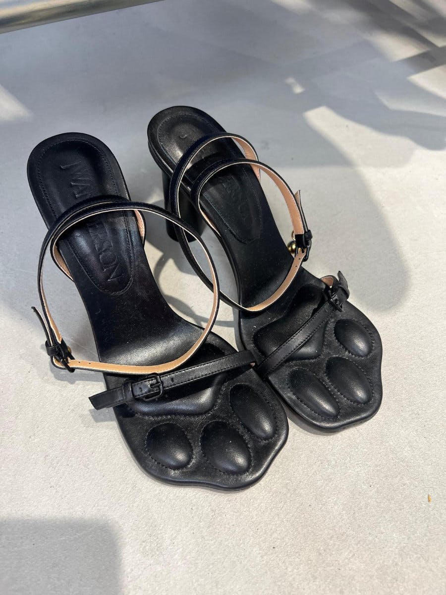 PAW DERBY SHOES in black | JW Anderson US