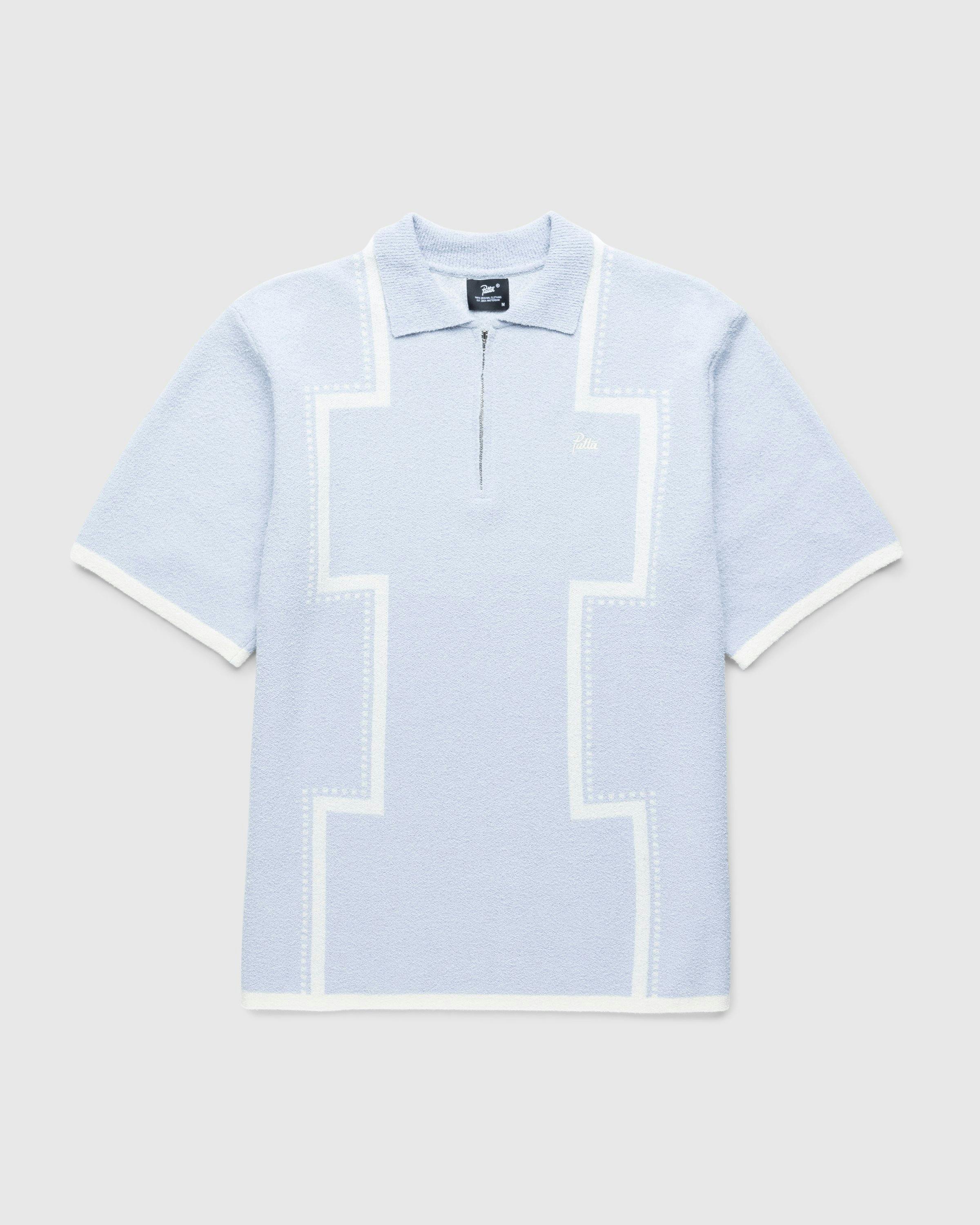 Patta - Spritz Short-Sleeve Polo Blue - Clothing - Blue - Image 1