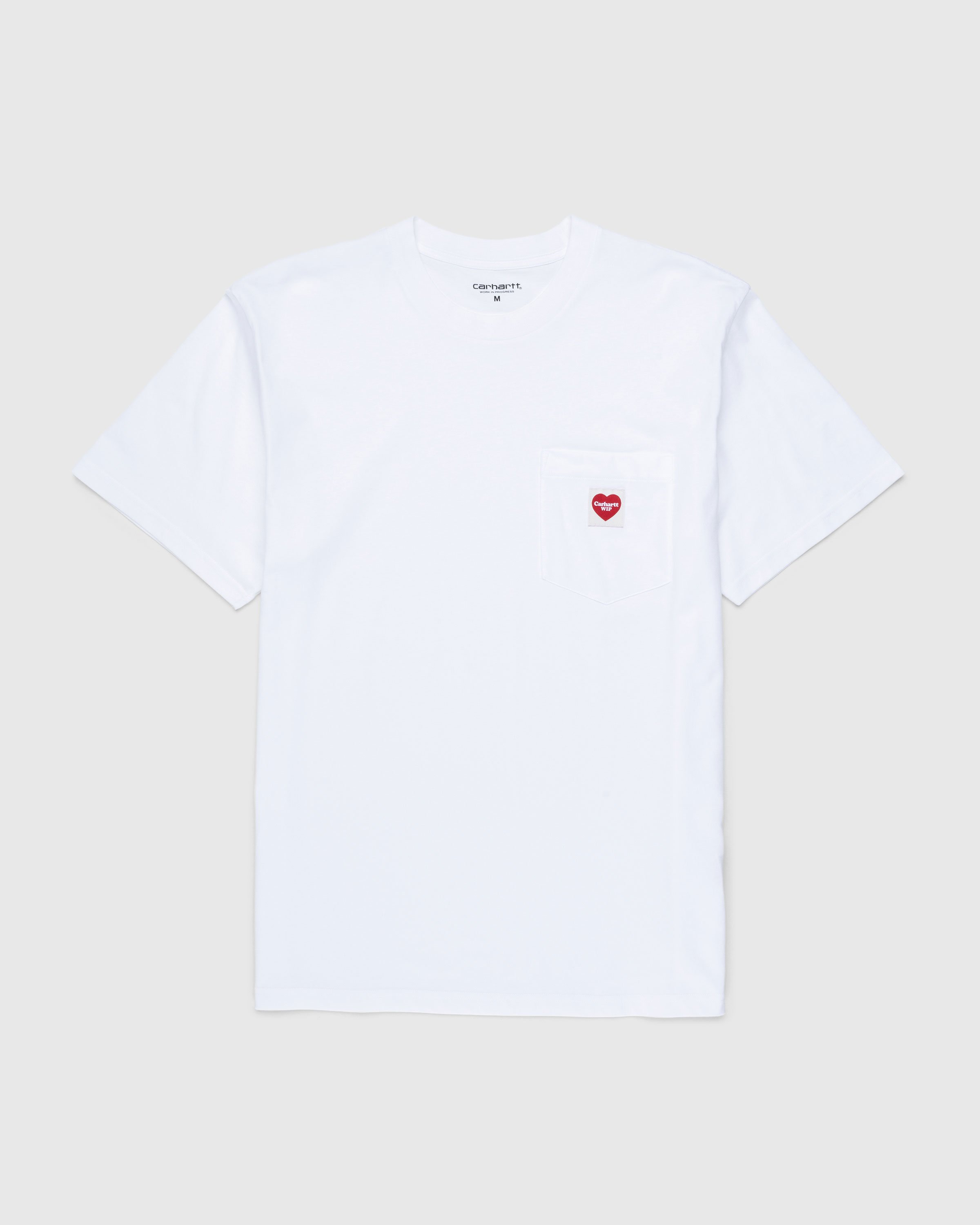 Carhartt WIP - Pocket Heart T-Shirt White - Clothing - White - Image 1