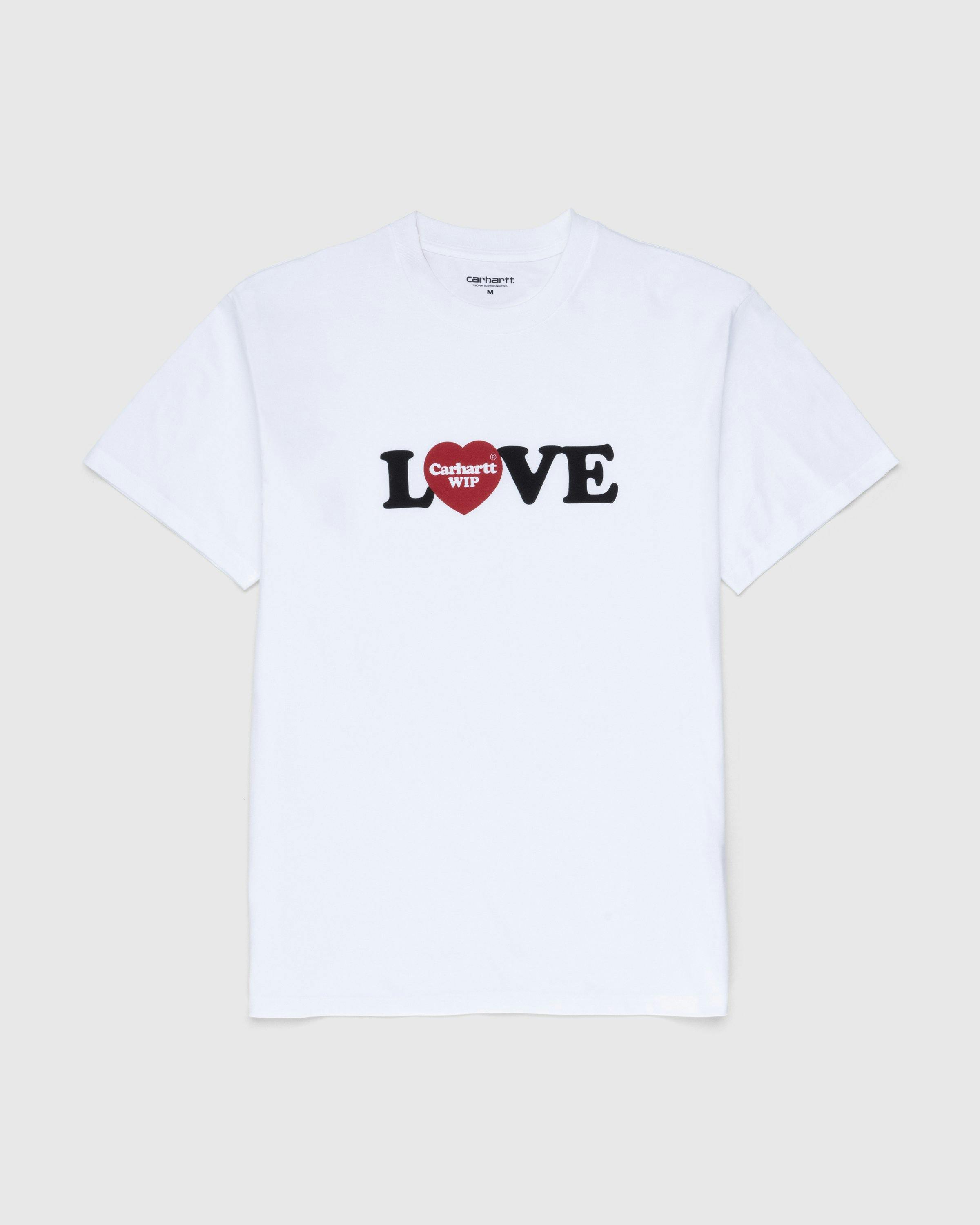 Carhartt WIP - S/S Love T-Shirt White - Clothing - White - Image 1
