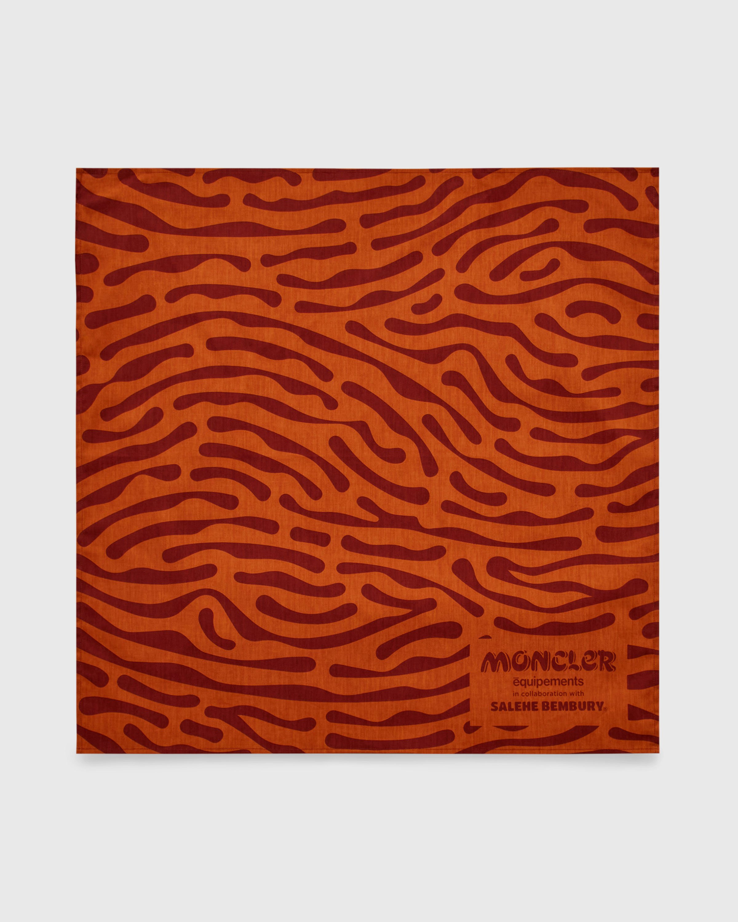 Moncler x Salehe Bembury - Printed Cotton Scarf Orange - Accessories - Orange - Image 1