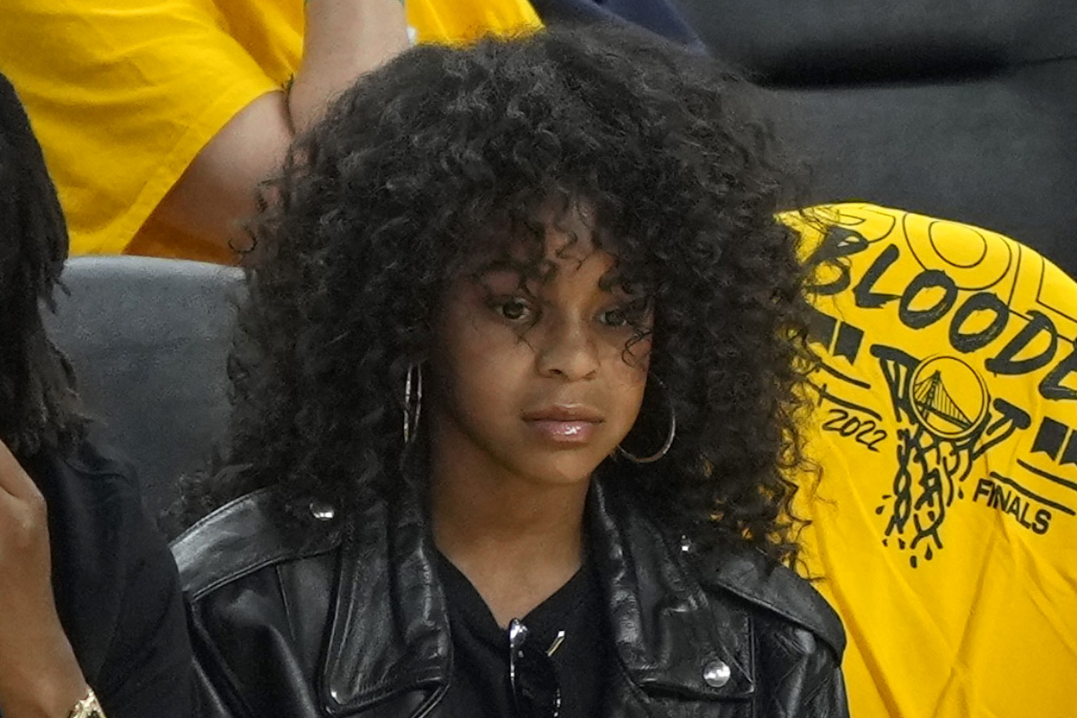 Blue Ivy's Nike Dunk Outfit & Jay-Z at 2022 NBA Finals Game