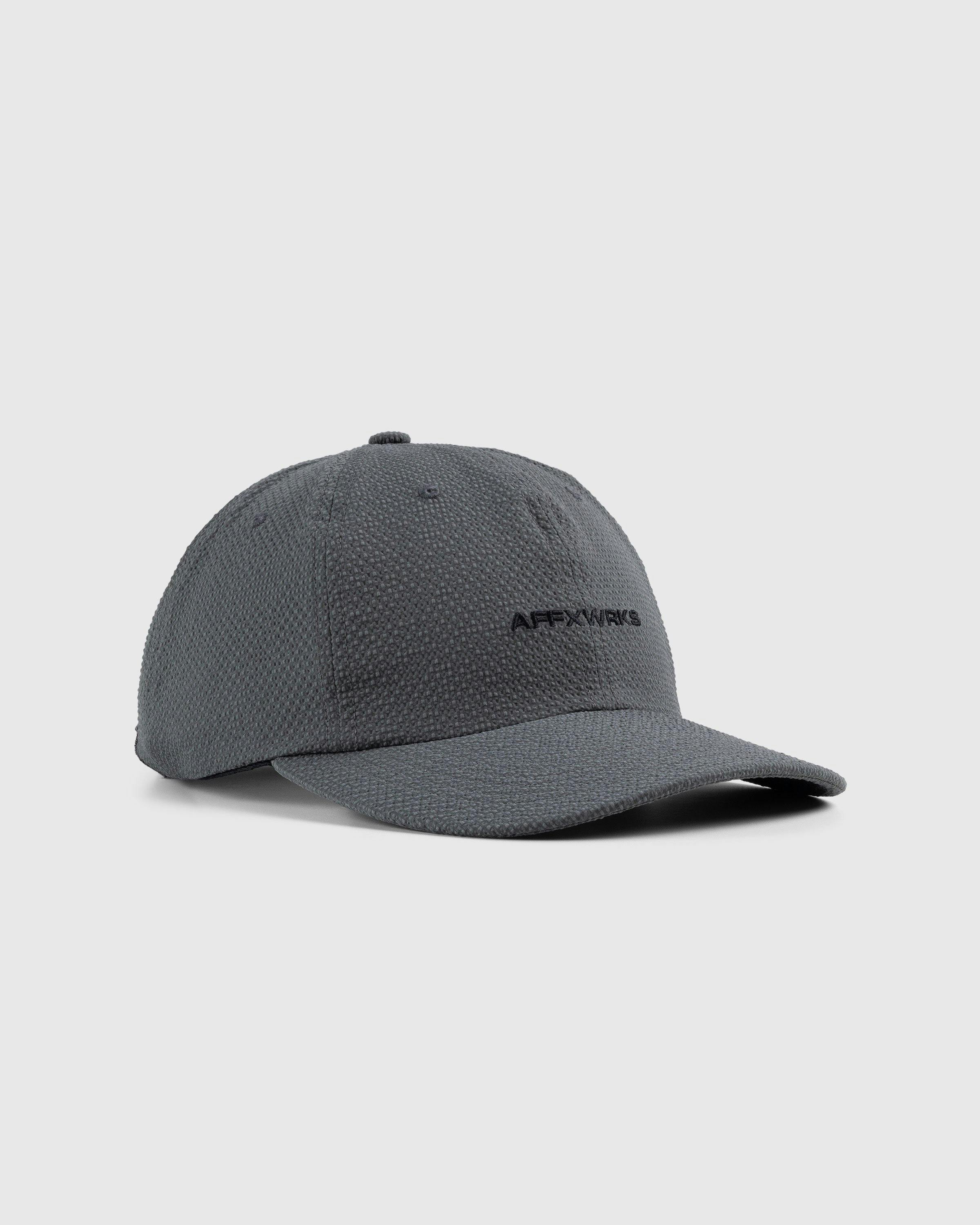 AFFXWRKS - Logo Cap Grey Seersucker - Accessories - Grey - Image 1