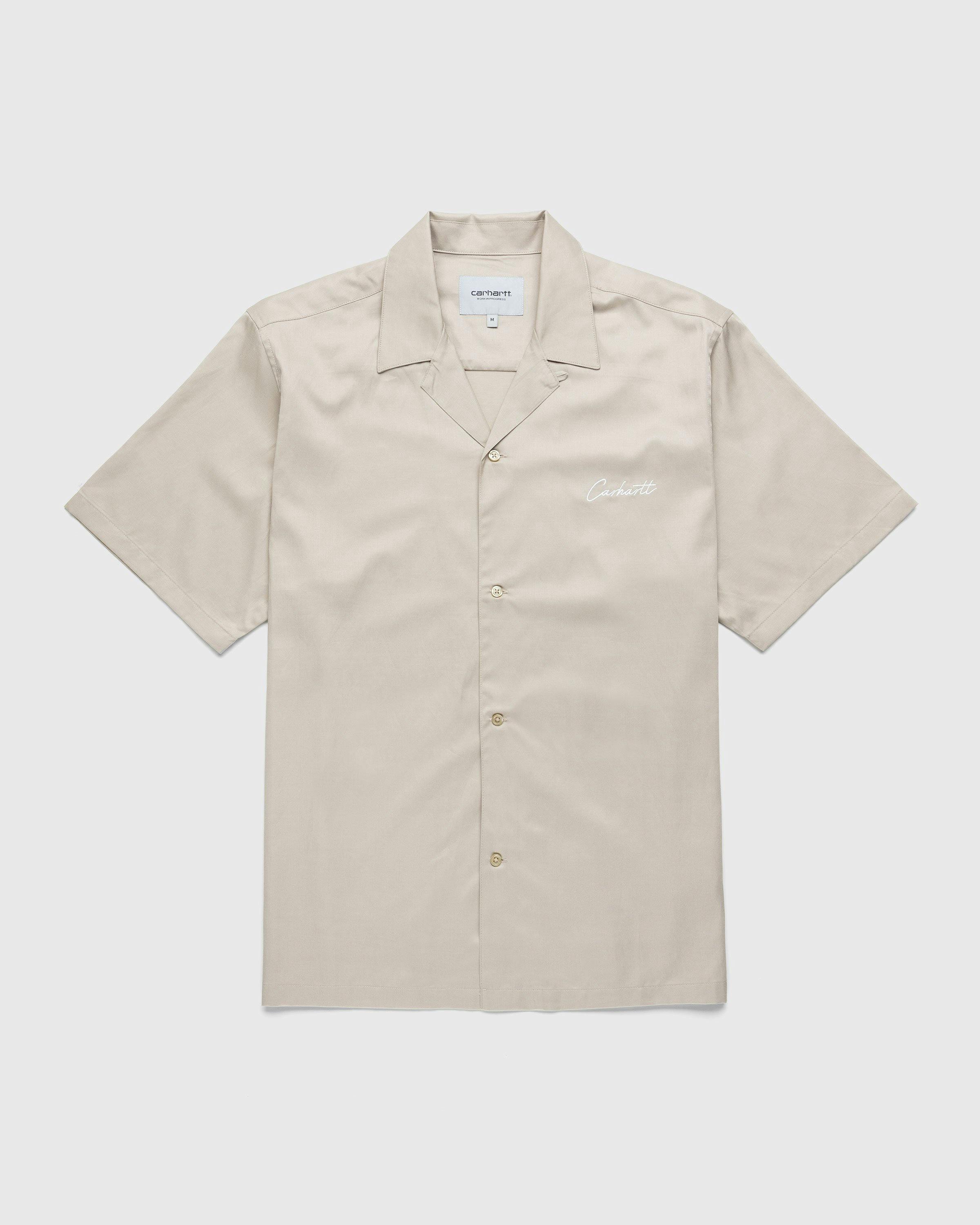 Carhartt WIP - Delray Shirt Wall/Wax - Clothing - Beige - Image 1