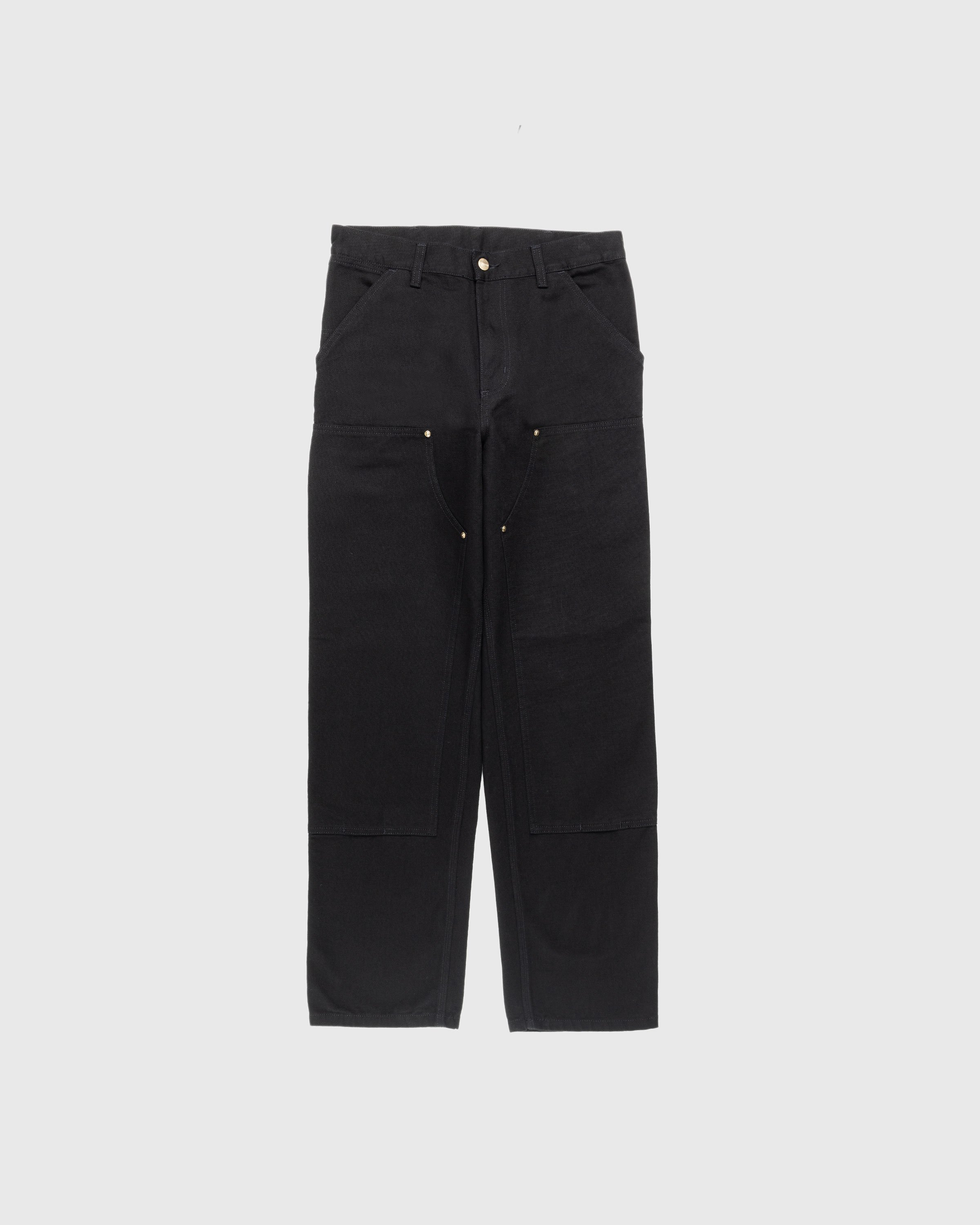 Carhartt WIP - Double Knee Pant Black Rinsed - Clothing - Black - Image 1