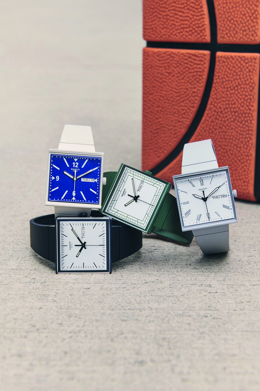 Swatch Reimagines Bioceramic Watches With Square Cases