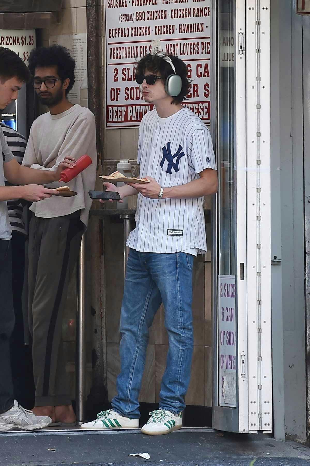 timothee chalamet powerpuff dunks outfit