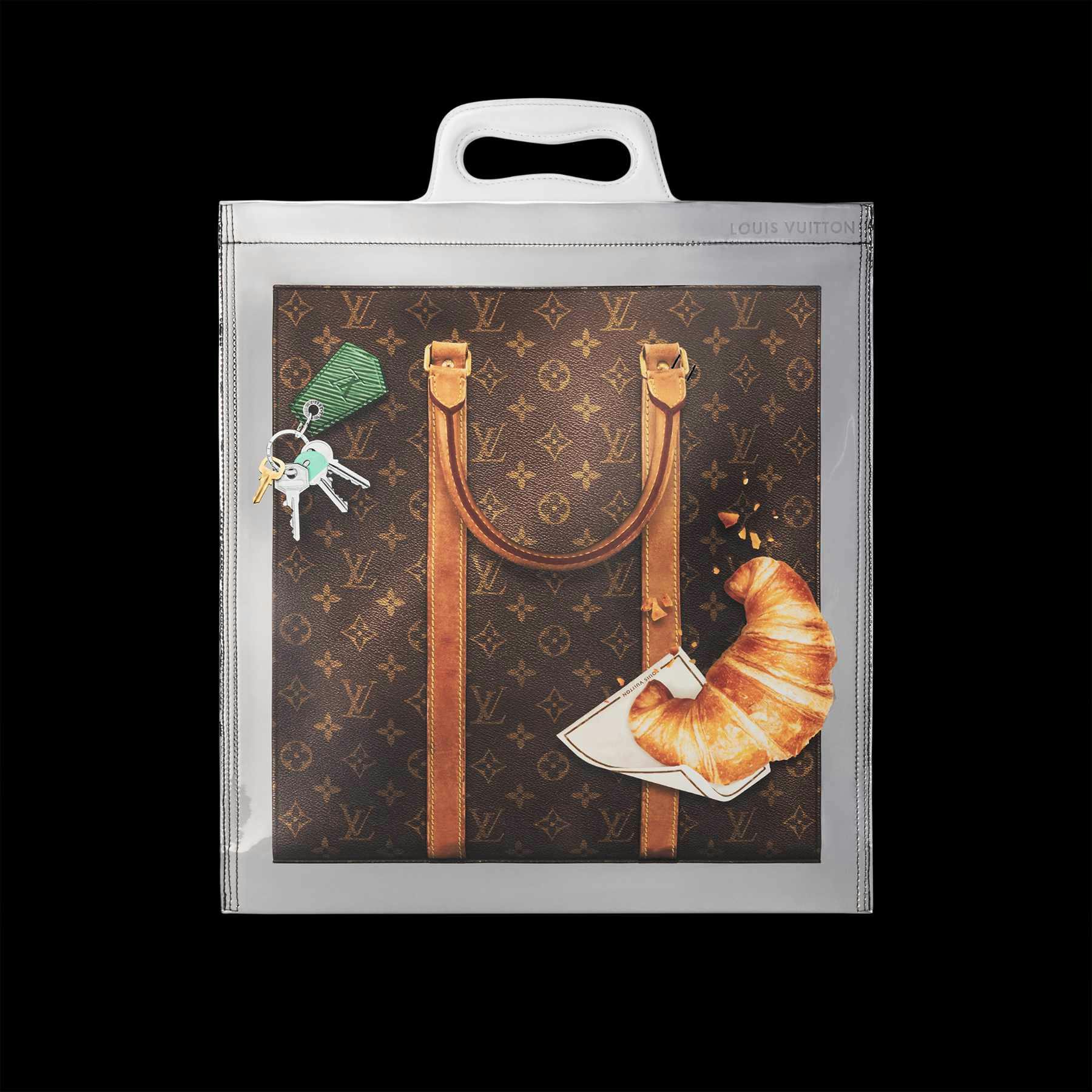 lv shopping bag plastic cover