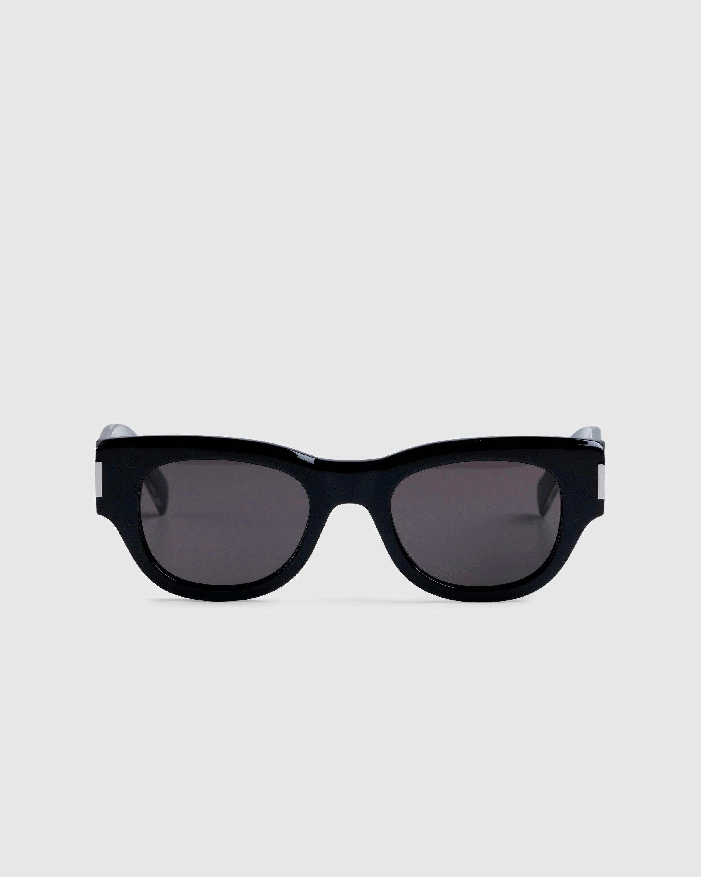 Saint Laurent - SL 573 Cat Eye Sunglasses Black/Crystal/Grey - Accessories - Multi - Image 1