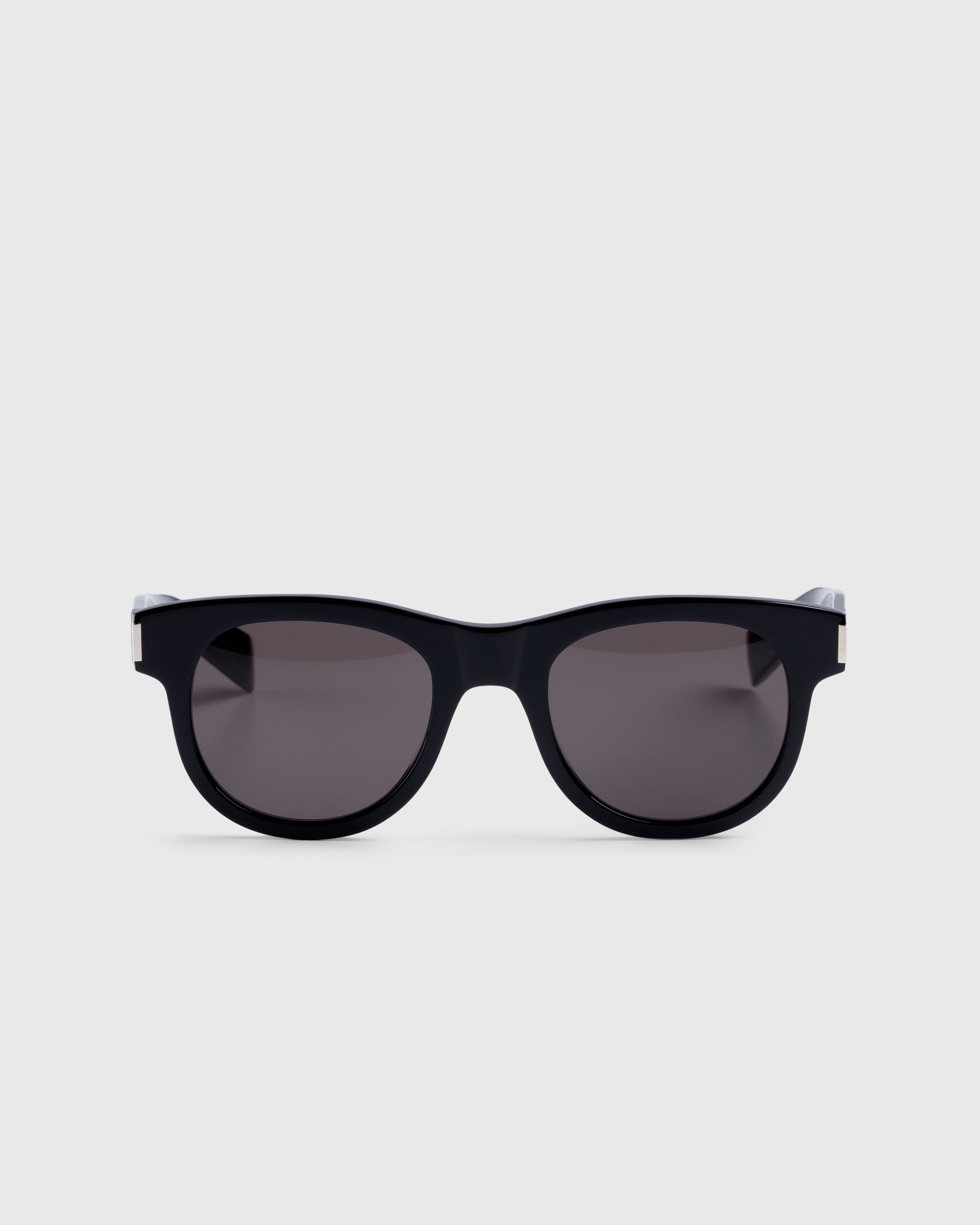 Saint Laurent - SL 571 Round Frame Sunglasses Black - Accessories - Black - Image 1