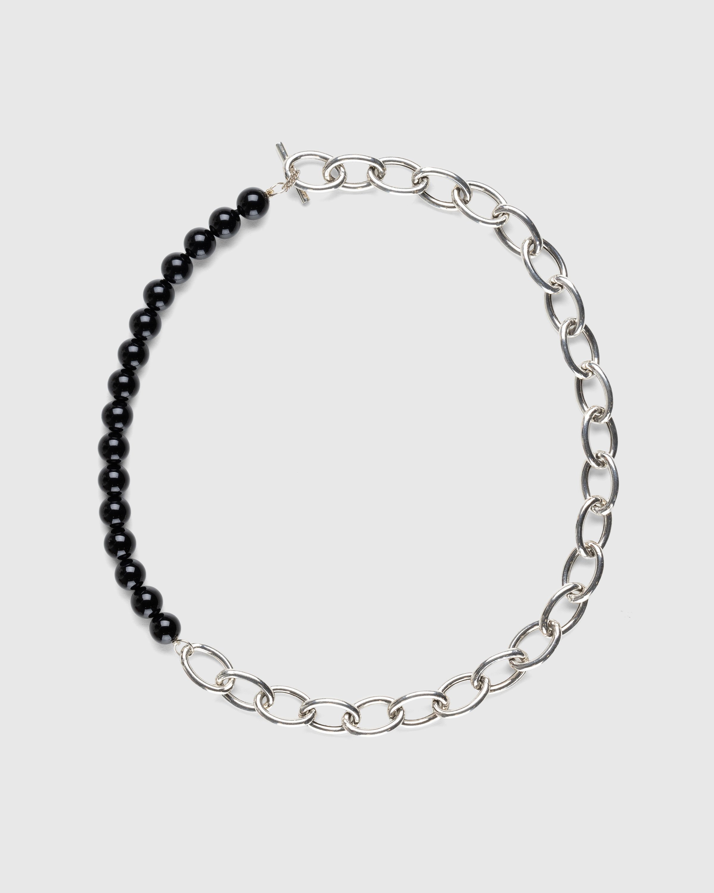 Jil Sander - Solidity Necklace 4 Silver/Black - Accessories - Multi - Image 1