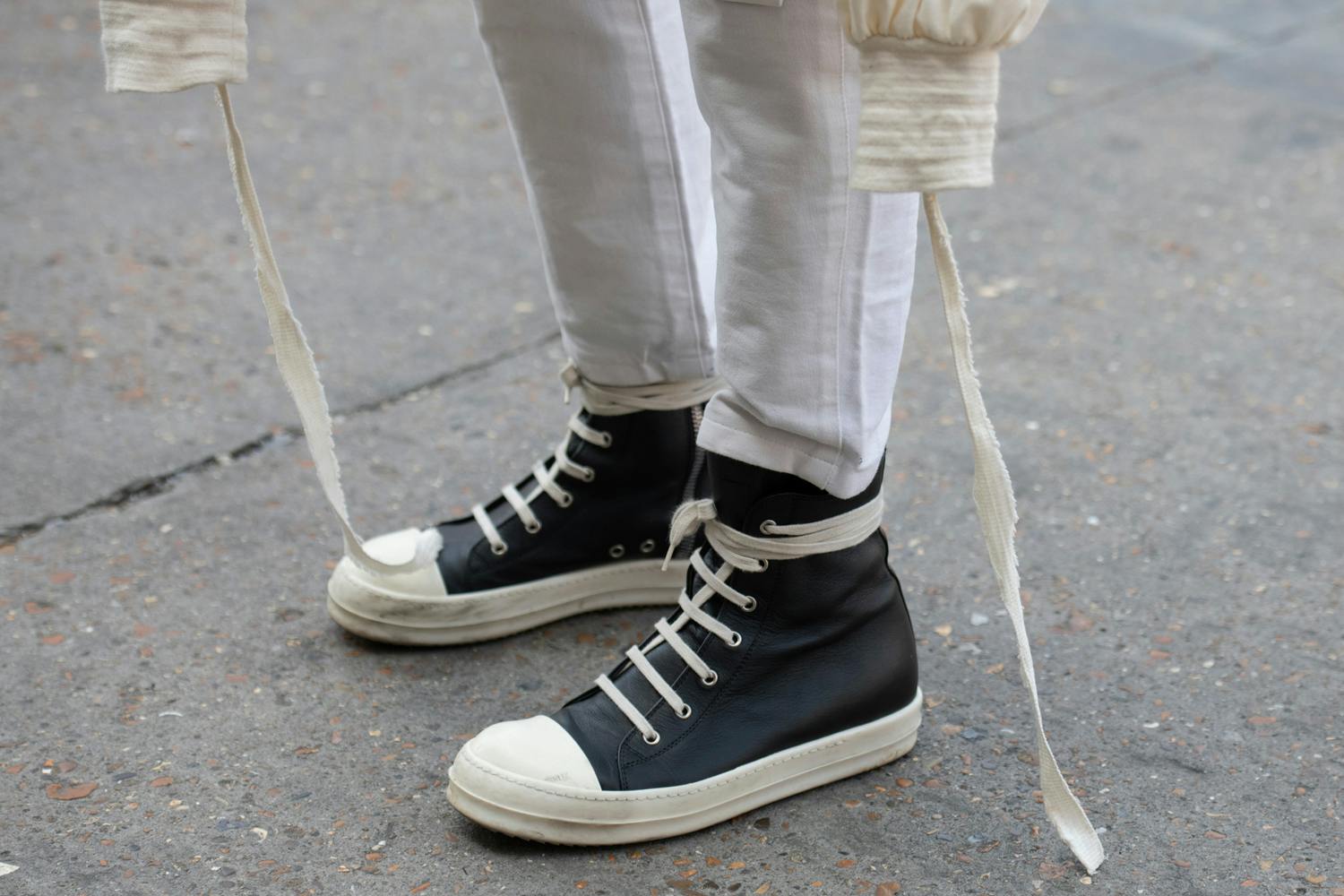 Rick Owens black sneakers