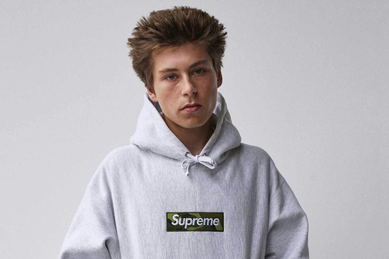 LOUIS VUITTON/SUPREME BOX LOGO HOODED SWEATSHIRT, S/S 2017