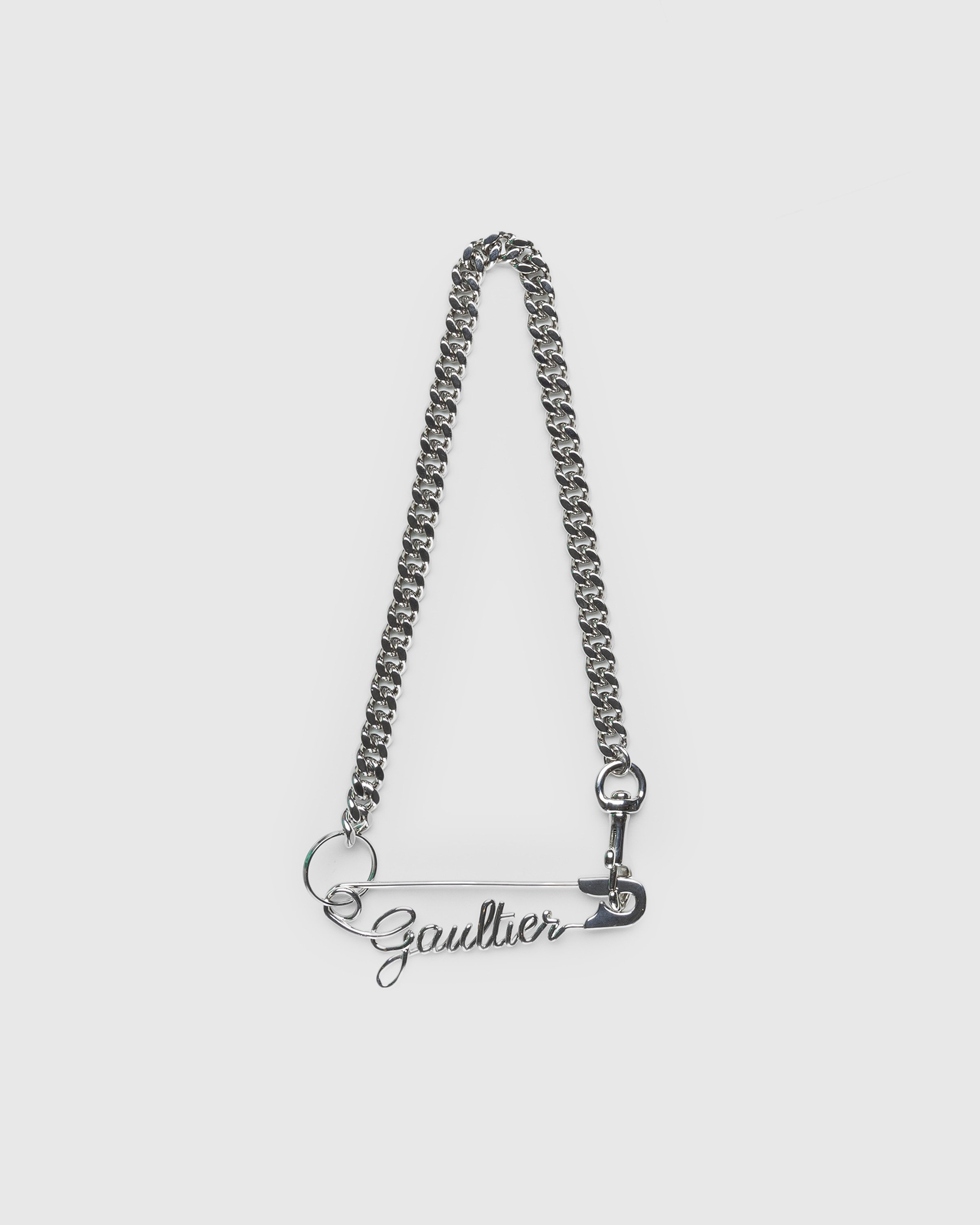 Jean Paul Gaultier - Safety Pin Gaultier Necklace Silver - Accessories - Silver - Image 1