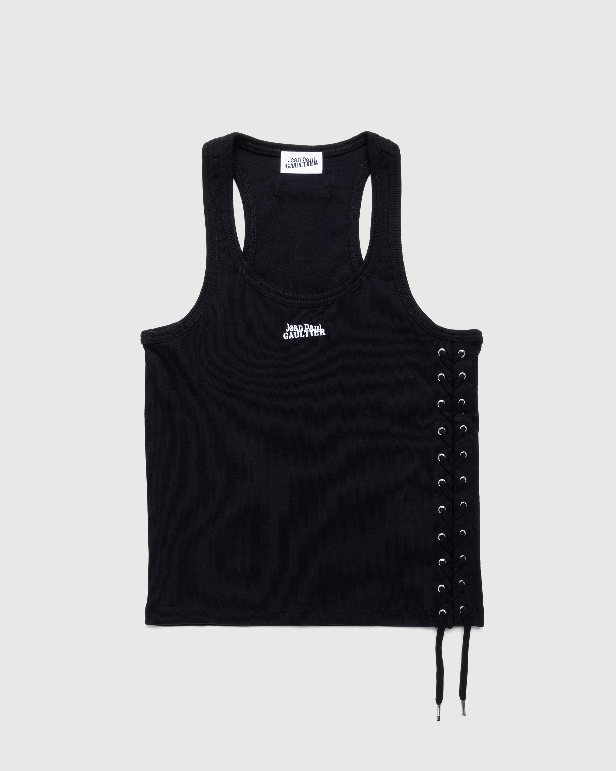 Jean Paul Gaultier - Laced Tank Top Black - Clothing - Black - Image 1