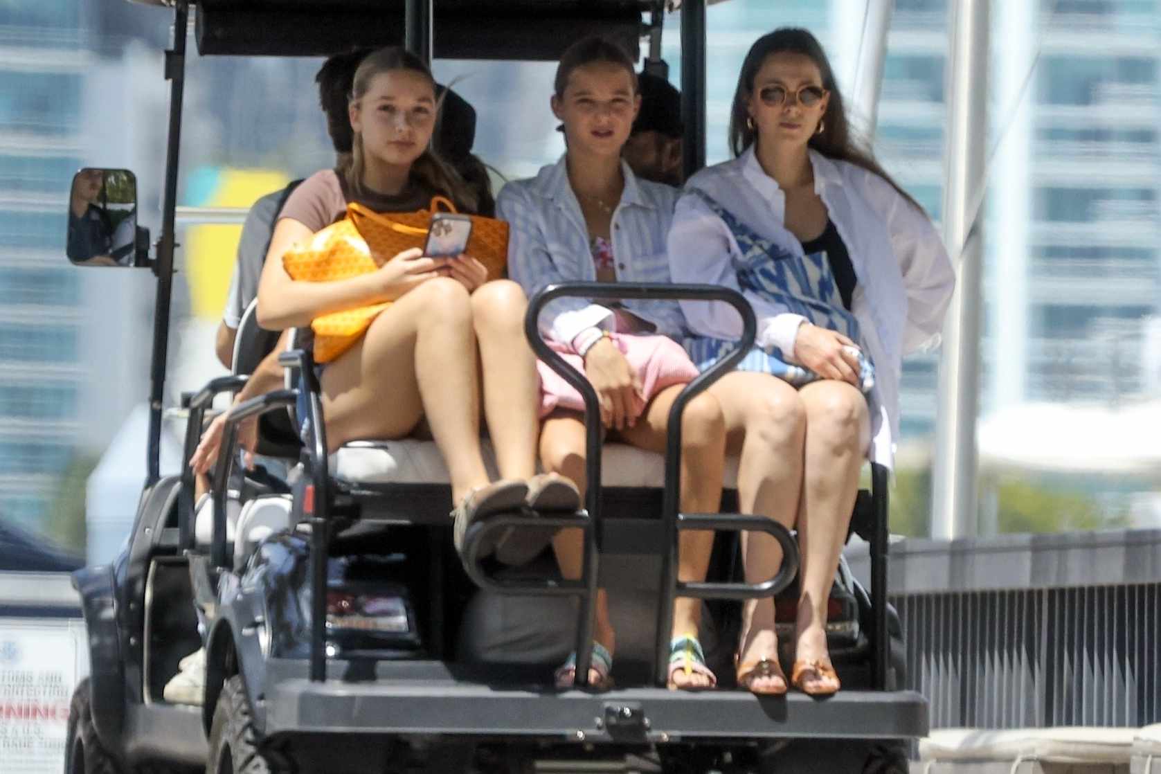 EXCLUSIVE: Harper Beckham, 12, follows in her mother Victoria's fashionable  footsteps as she totes a £2,200 Goyard handbag for a yacht trip with family  in Miami