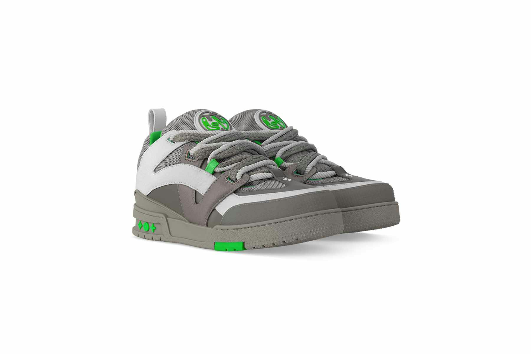 Louis Vuitton Skate Sneaker Grey Green Release Info