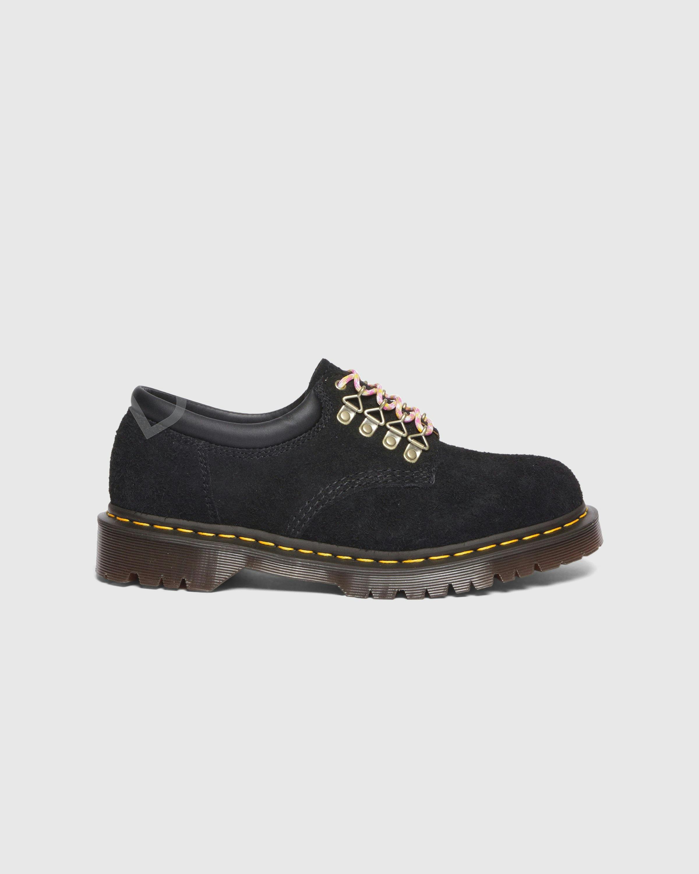 Dr. Martens - 8053 Black Long Napped Suede - Footwear - Black - Image 1