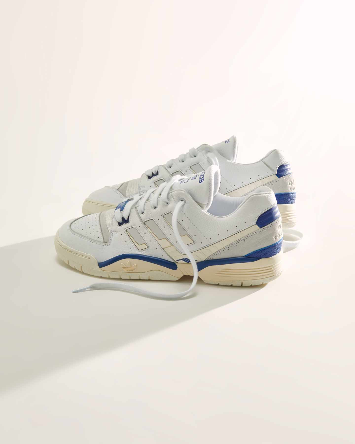 A product photo of KITH & adidas' Torsion Edberg Fall 2023 Classics shoe collaboration prior to release date