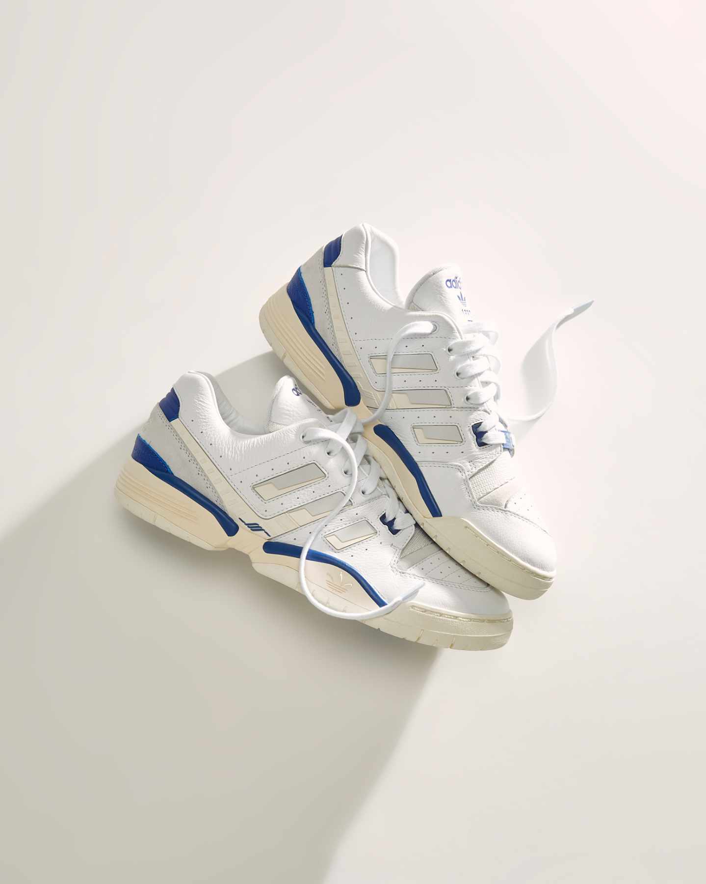 A product photo of KITH & adidas' Torsion Edberg Fall 2023 Classics shoe collaboration prior to drop date