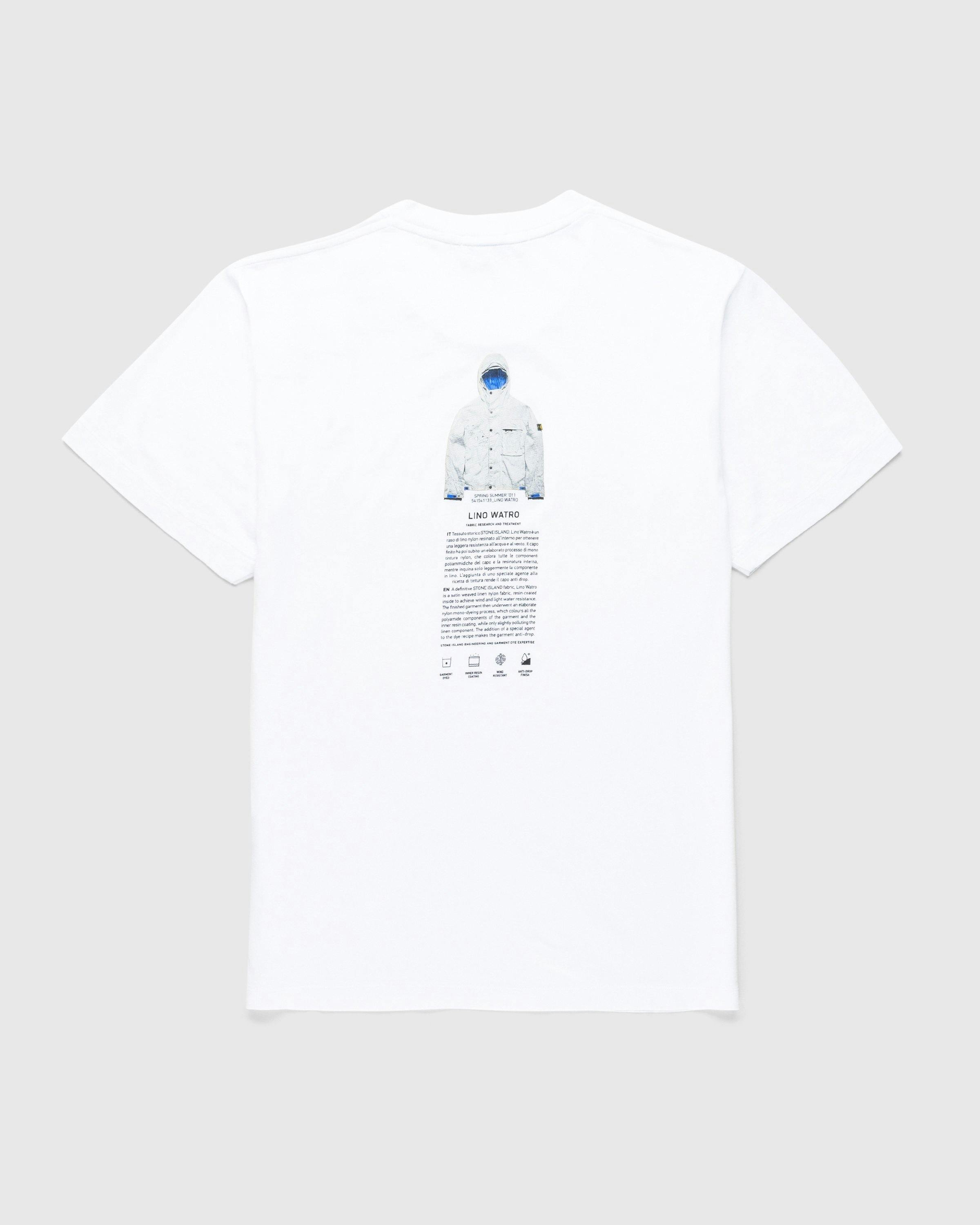 Stone Island - Archivio Lino Watro T-Shirt White - Clothing - White - Image 1