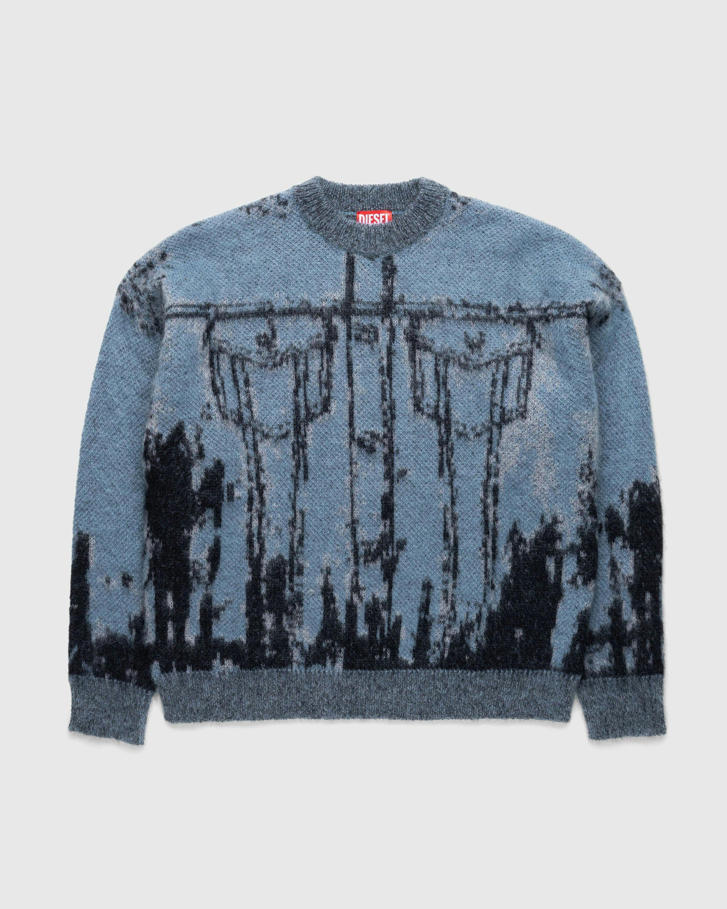 Diesel - K-Patmos Knit Sweater Blue - Clothing - Blue - Image 1