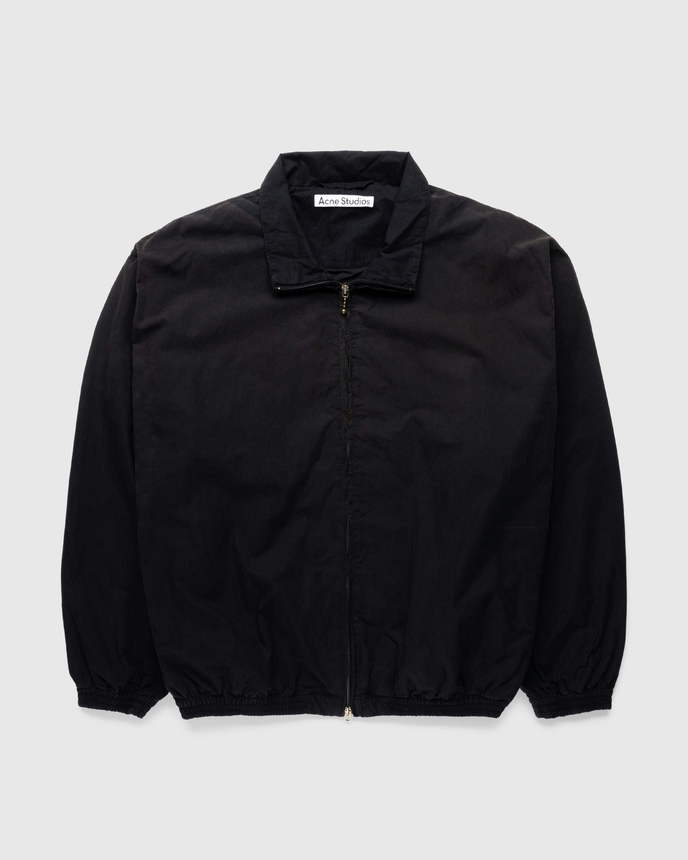 Acne Studios - Logo Zipper Jacket Black - Clothing - Black - Image 1